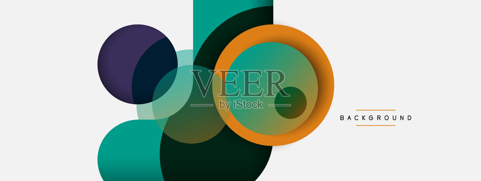 圆的形状圈最小的几何插画图片素材