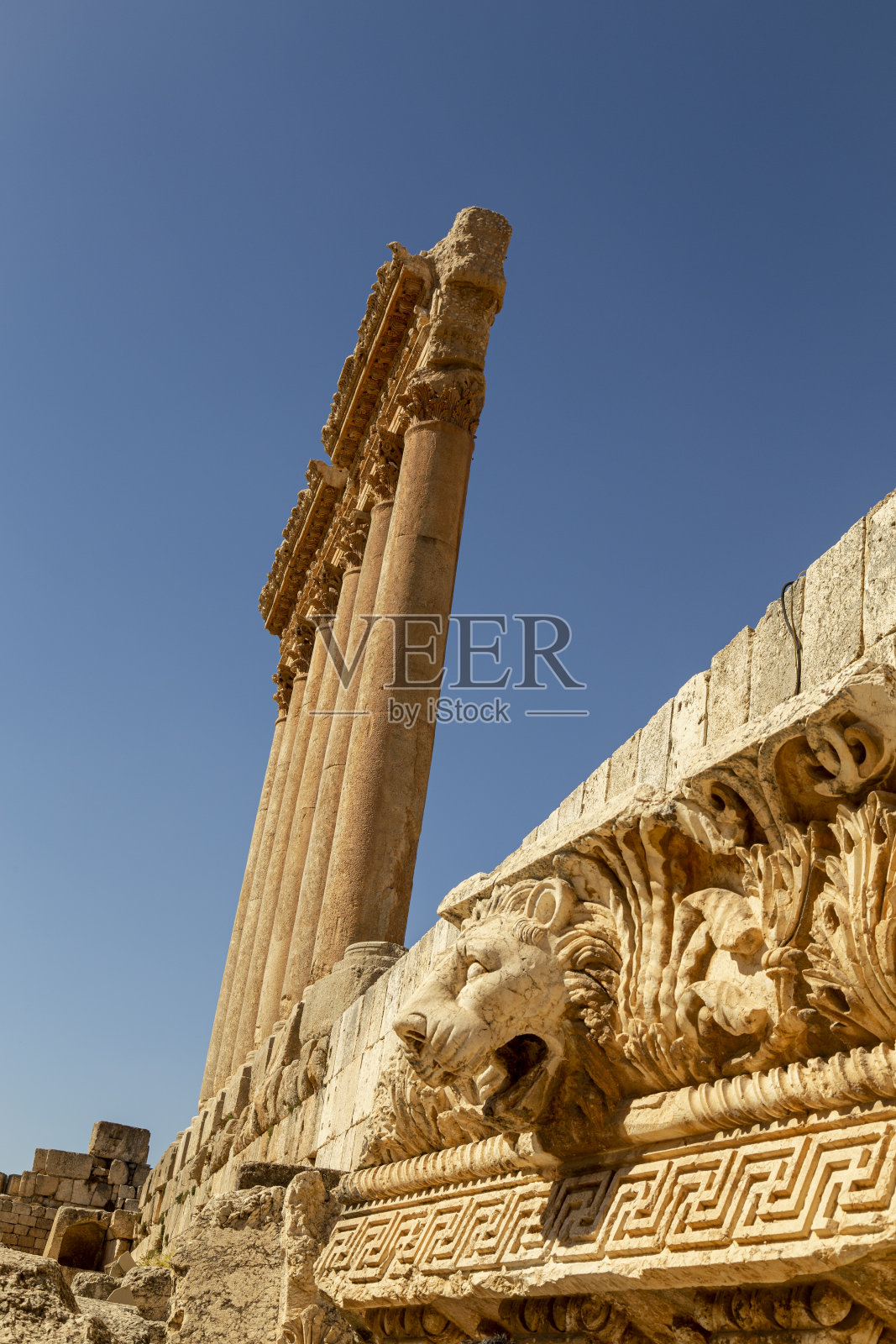 黎巴嫩贝卡山谷巴勒贝克遗址照片摄影图片