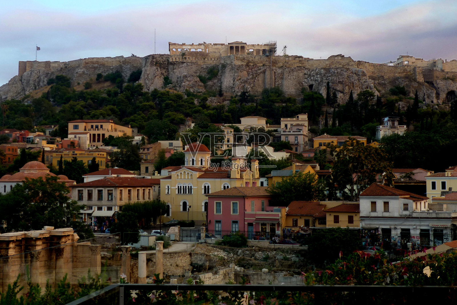 在雅典卫城照片摄影图片