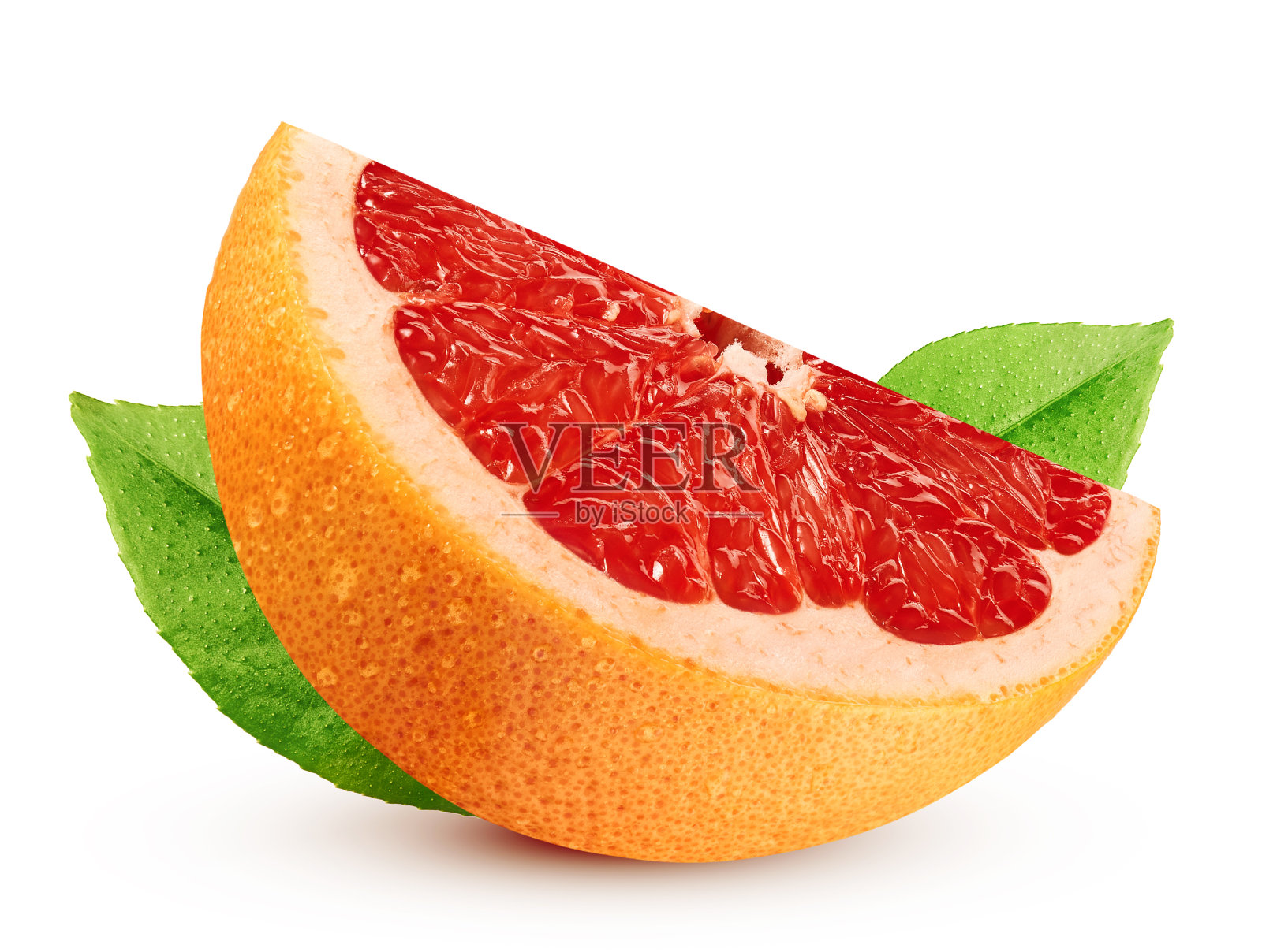 葡萄柚孤立在白色背景上照片摄影图片