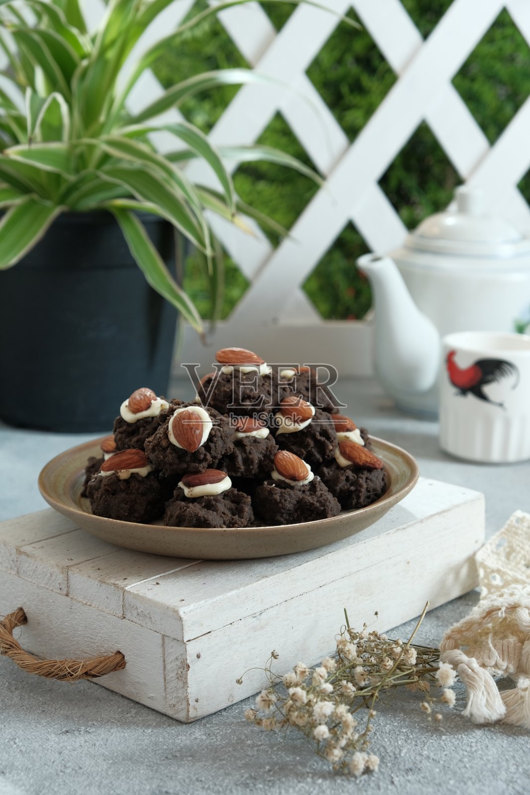 巧克力曲奇饼照片摄影图片