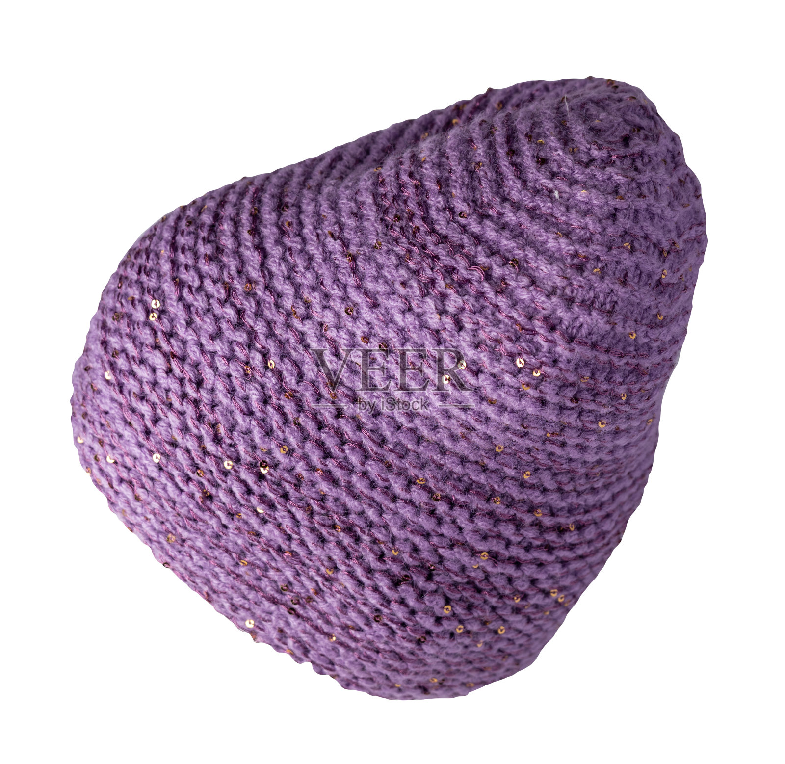 帽子针织孤立在白色背景。照片摄影图片