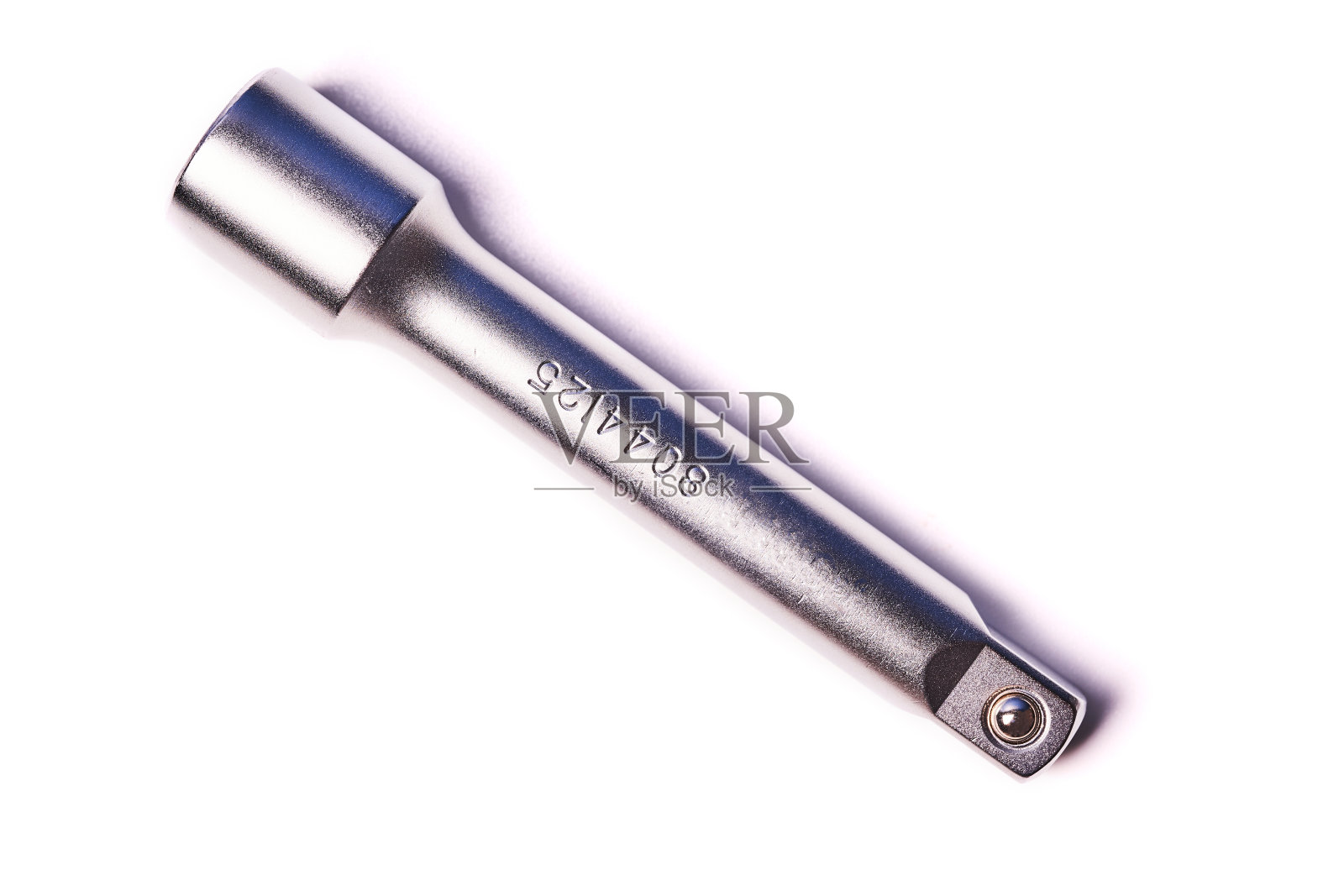 白色背景上孤立的扳手延长线照片摄影图片