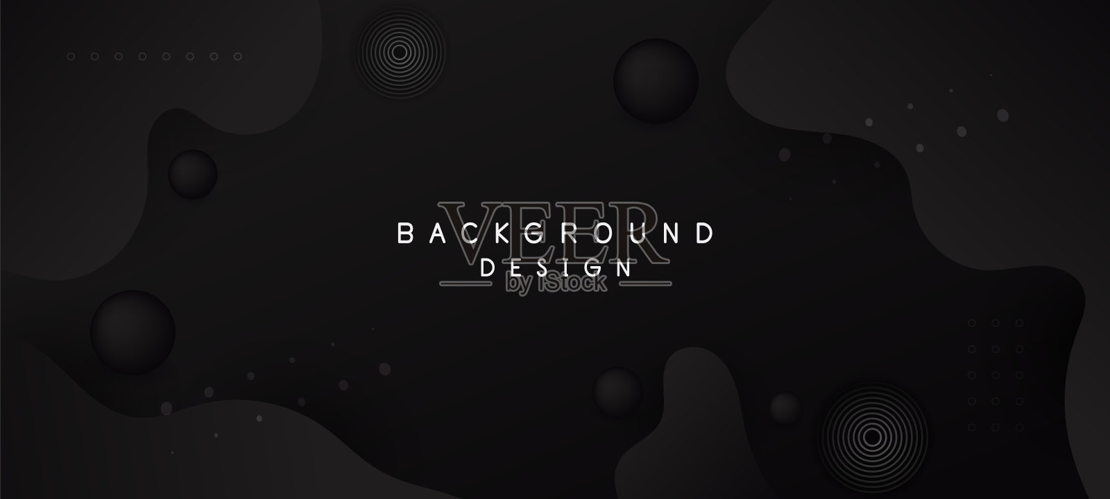 摘要暗黑色梯度流体波背景具有几何形状。现代的背景。可以用于登陆页，书籍封面，小册子，传单，杂志，任何品牌，横幅，标题，演示，和墙纸背景插画图片素材