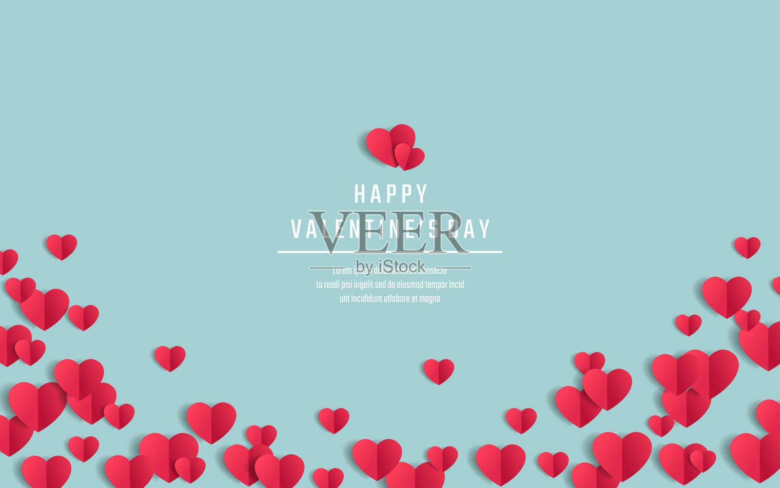 情人节背景，矢量插图插画图片素材