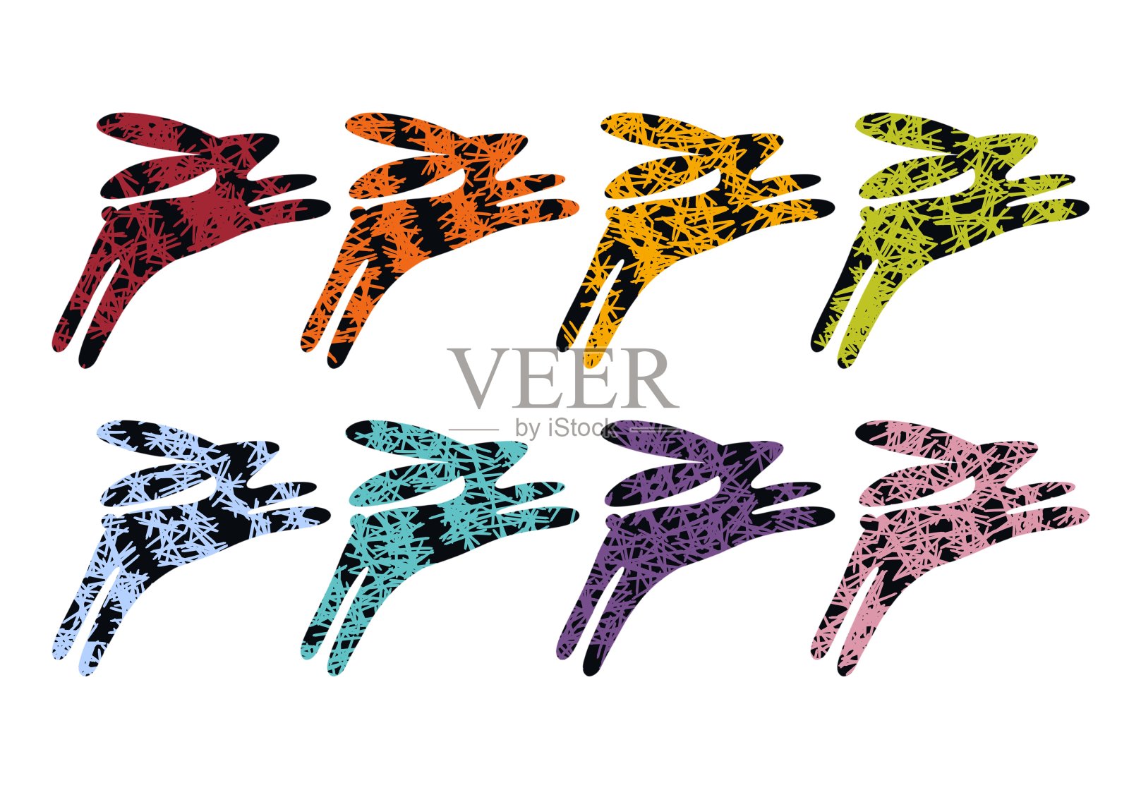 复活节彩色组照片摄影图片