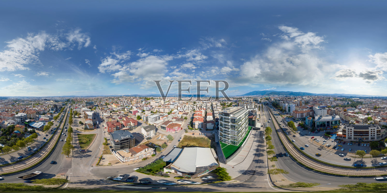 布尔萨鸟瞰图照片摄影图片