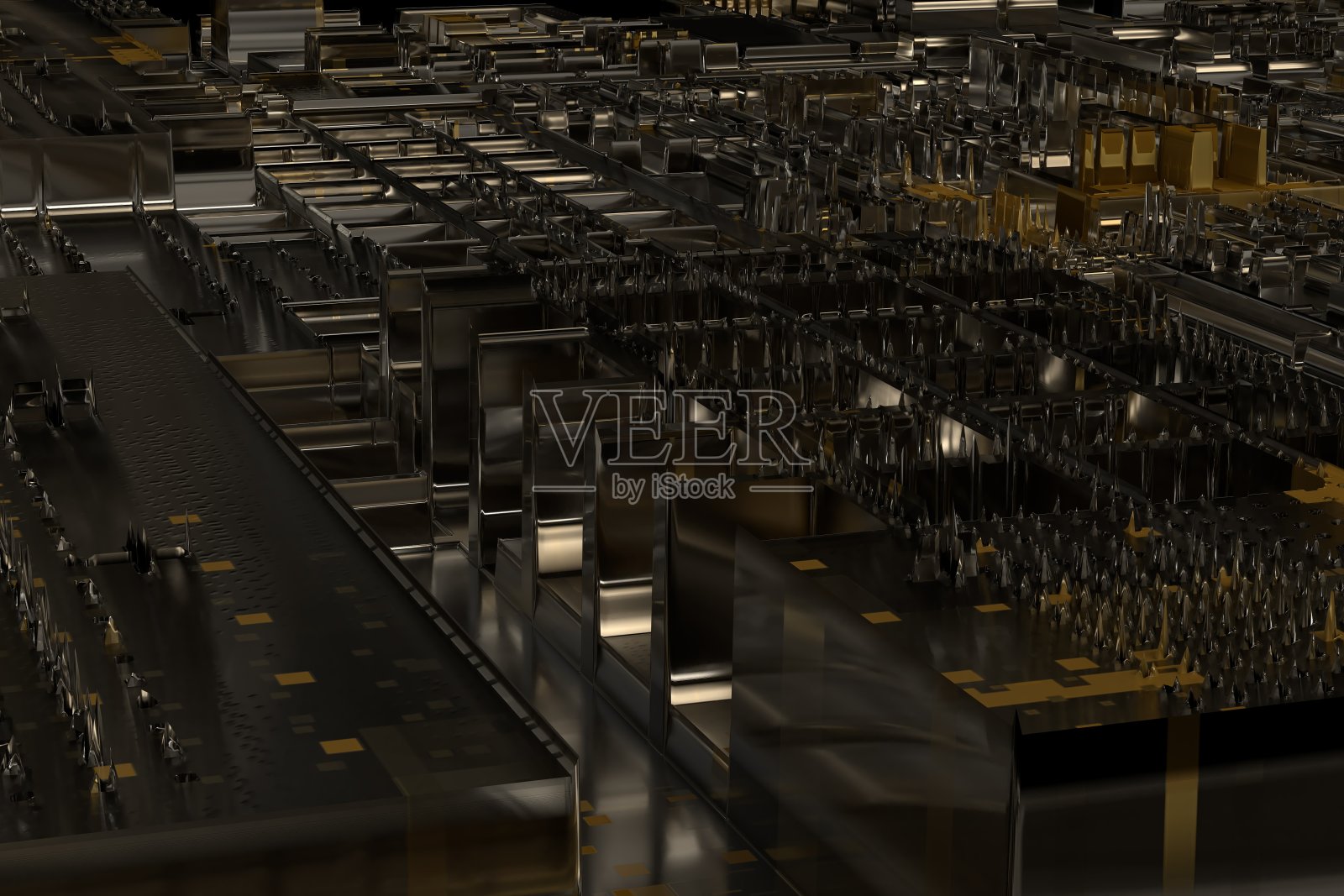 用于景观技术或加密技术商业场景的3d渲染模式照片摄影图片