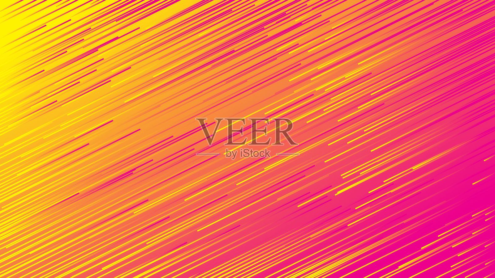 抽象背景的对角条纹包裹在梯度黄色和粉红色插画图片素材