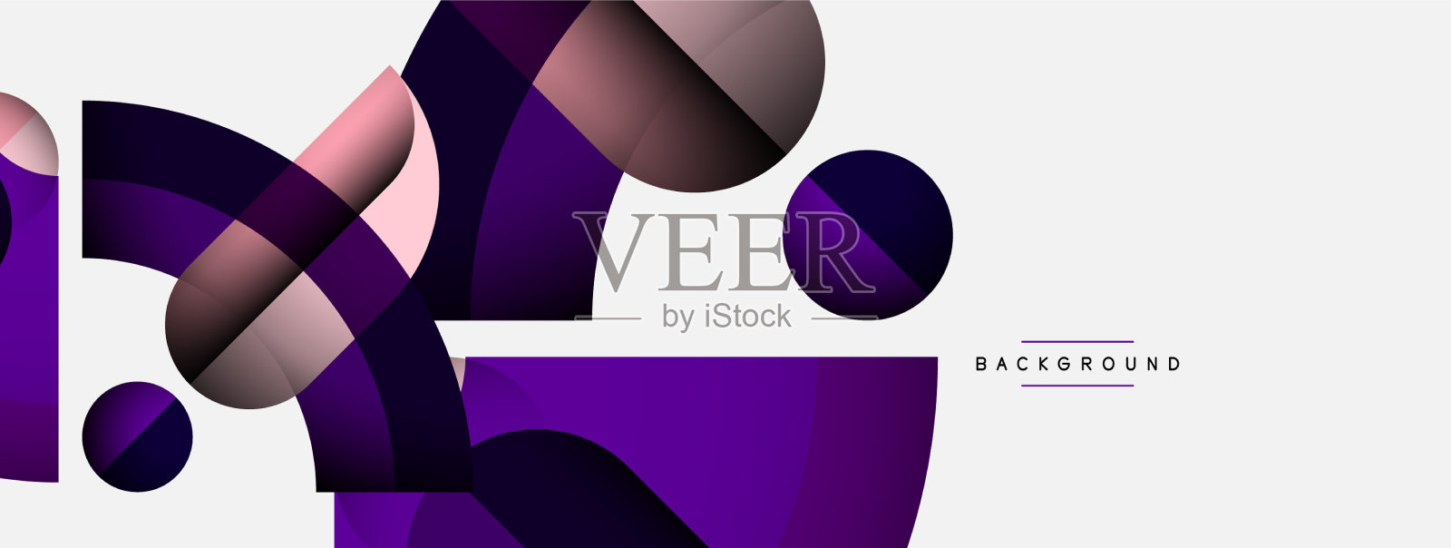 几何抽象背景圆形形状插画图片素材