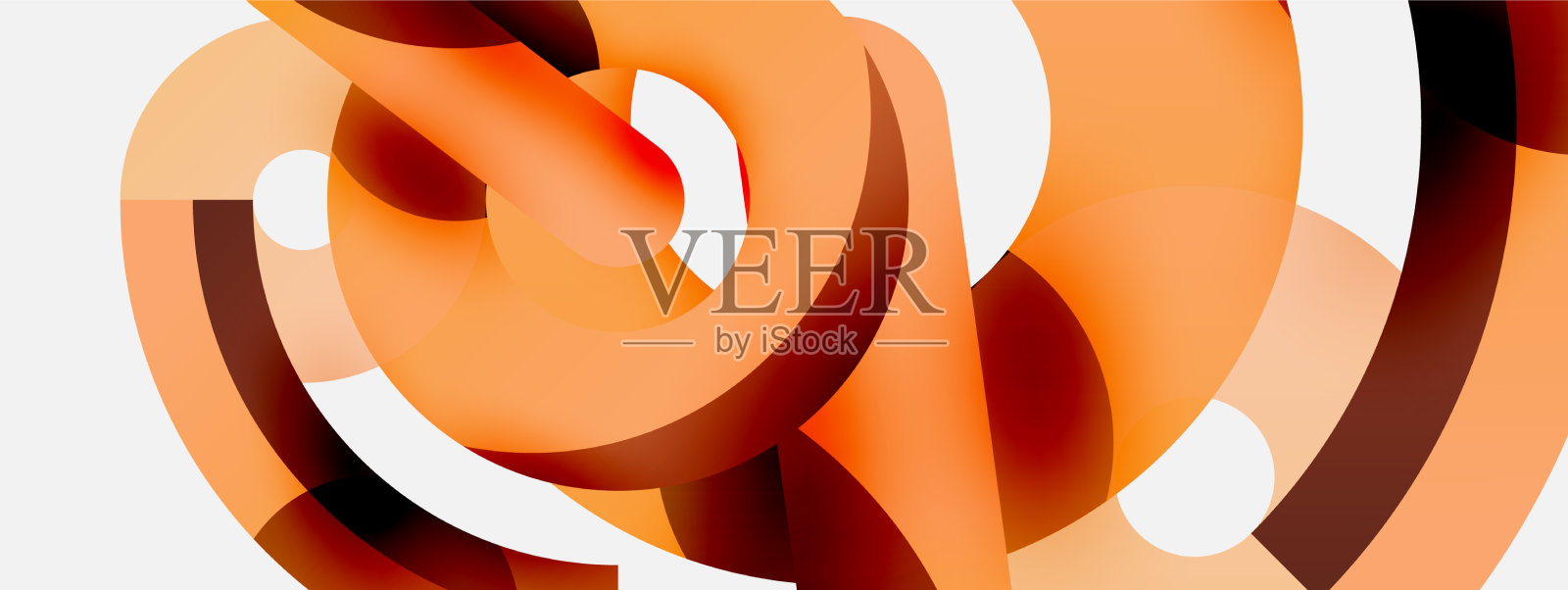 圆抽象背景插画图片素材