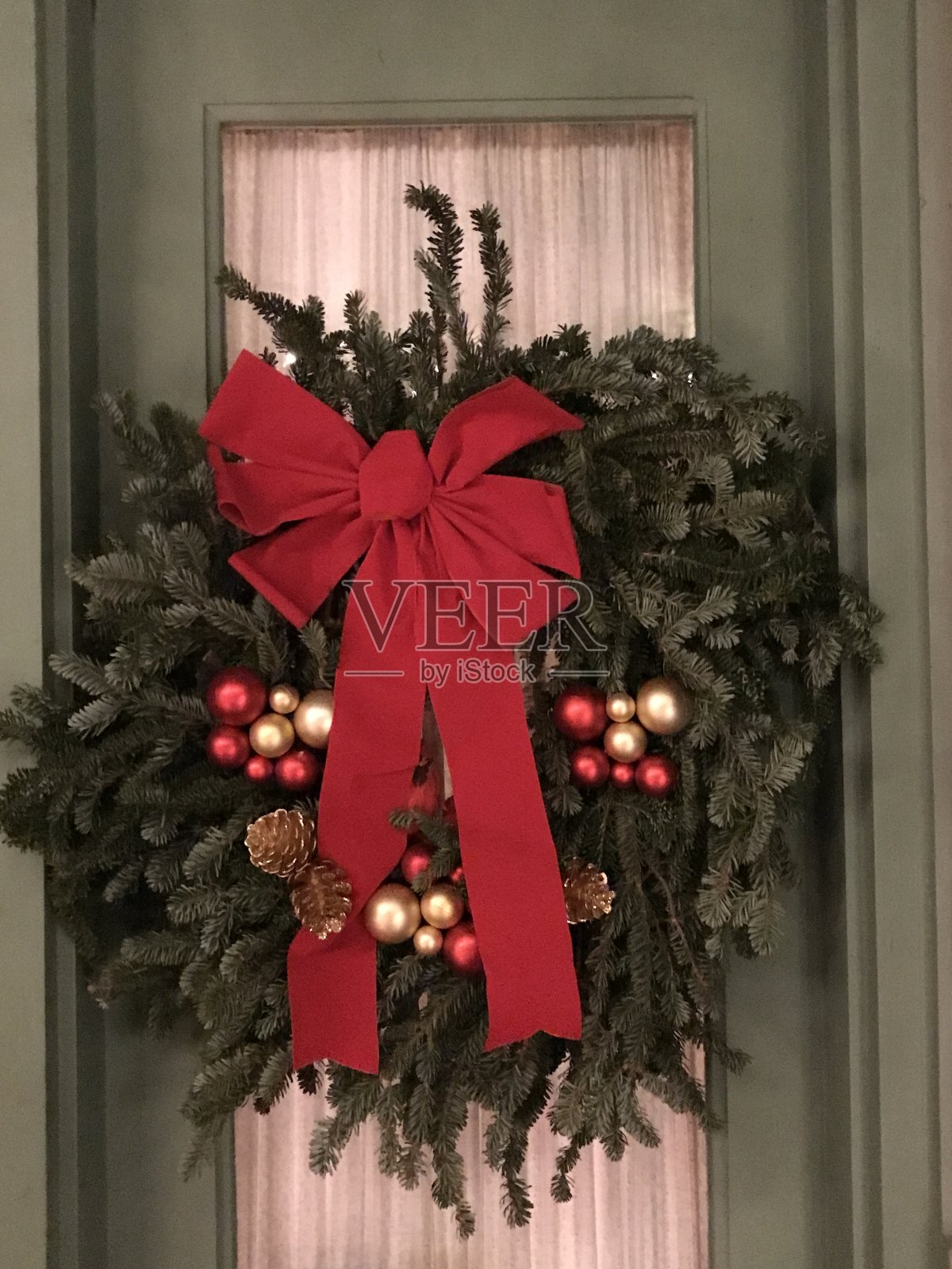 假日花环照片摄影图片