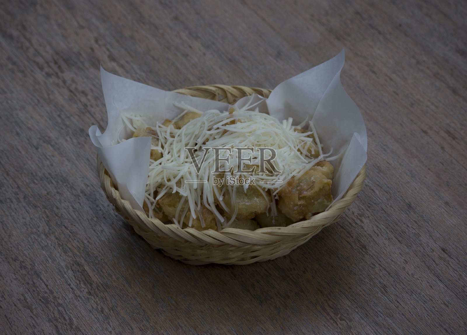 香蕉炸芝士照片摄影图片