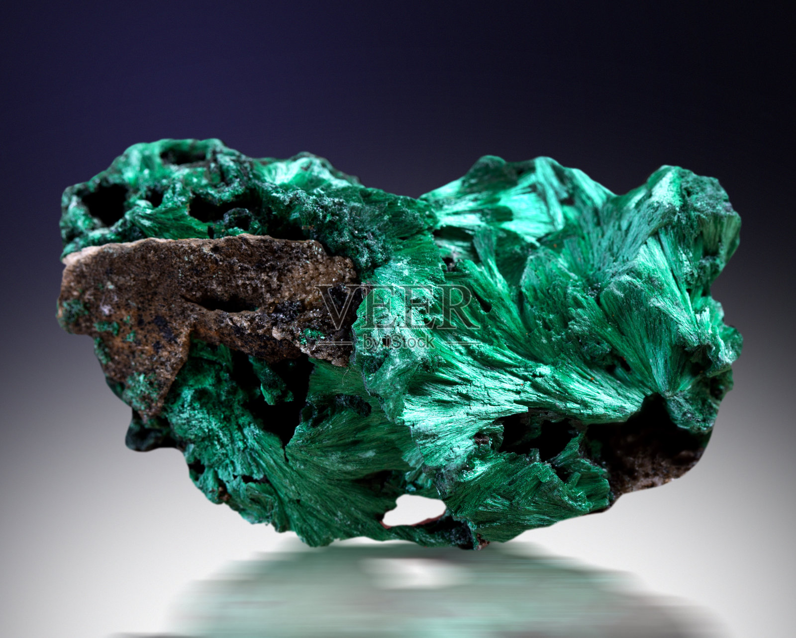 孔雀石矿物标本石岩石地质宝石晶体照片摄影图片