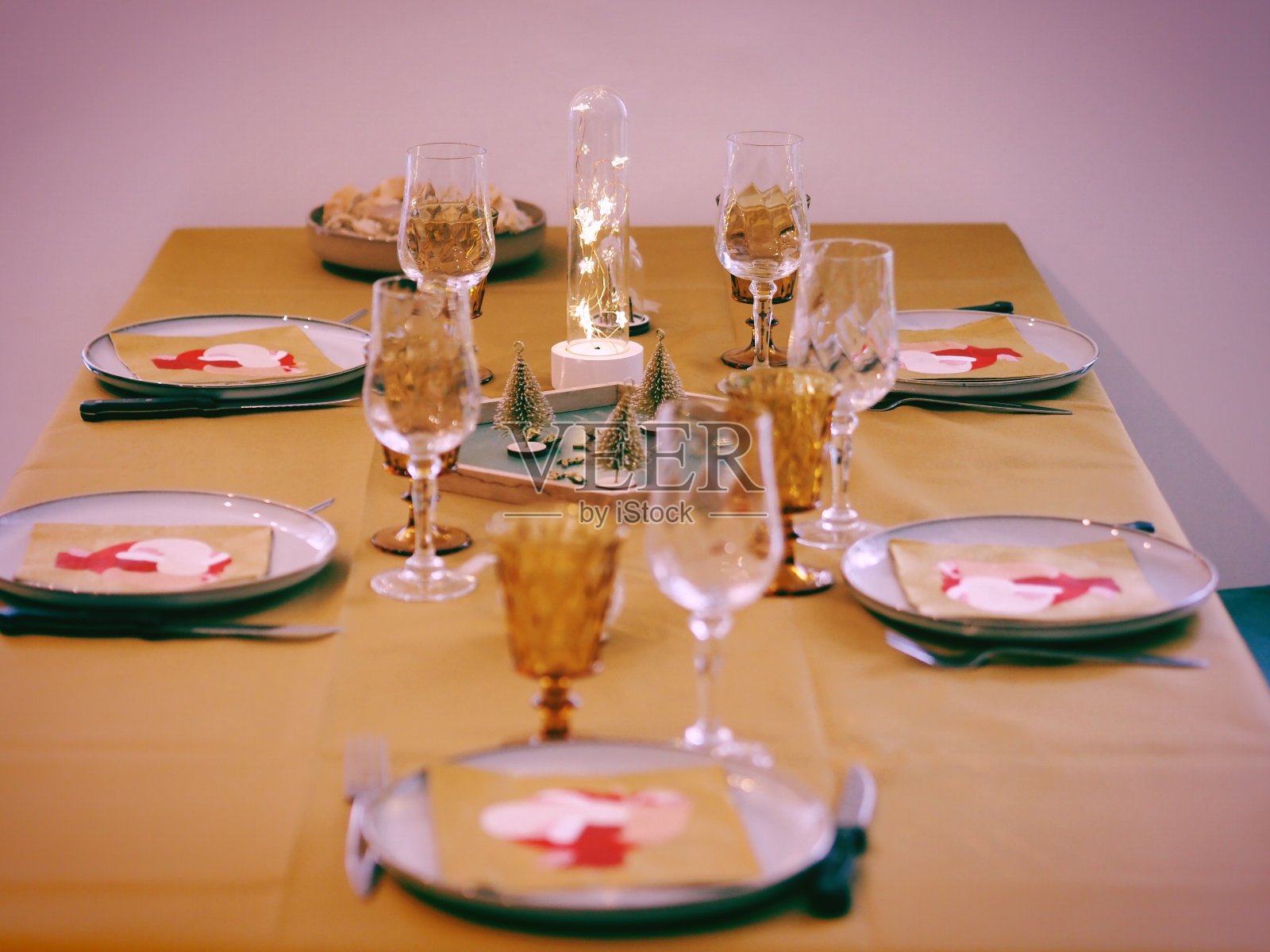 圣诞节的表照片摄影图片