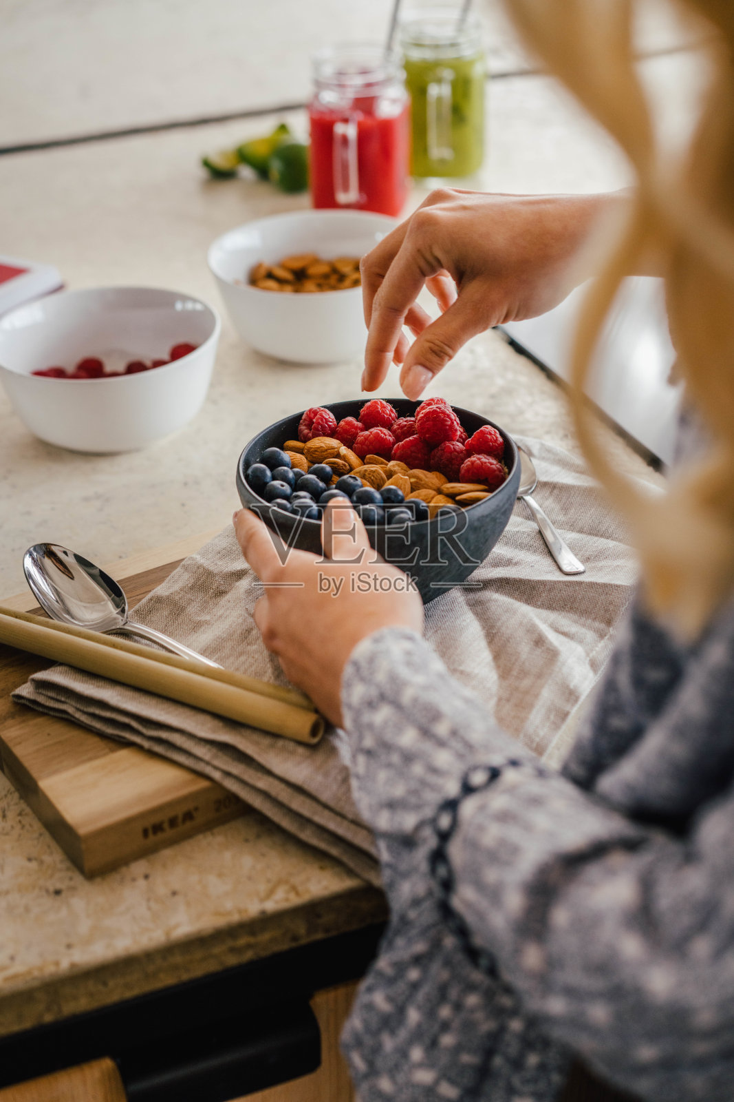 素食烹饪照片摄影图片