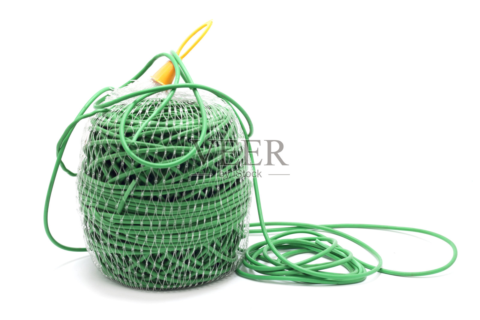 塑料绳系照片摄影图片