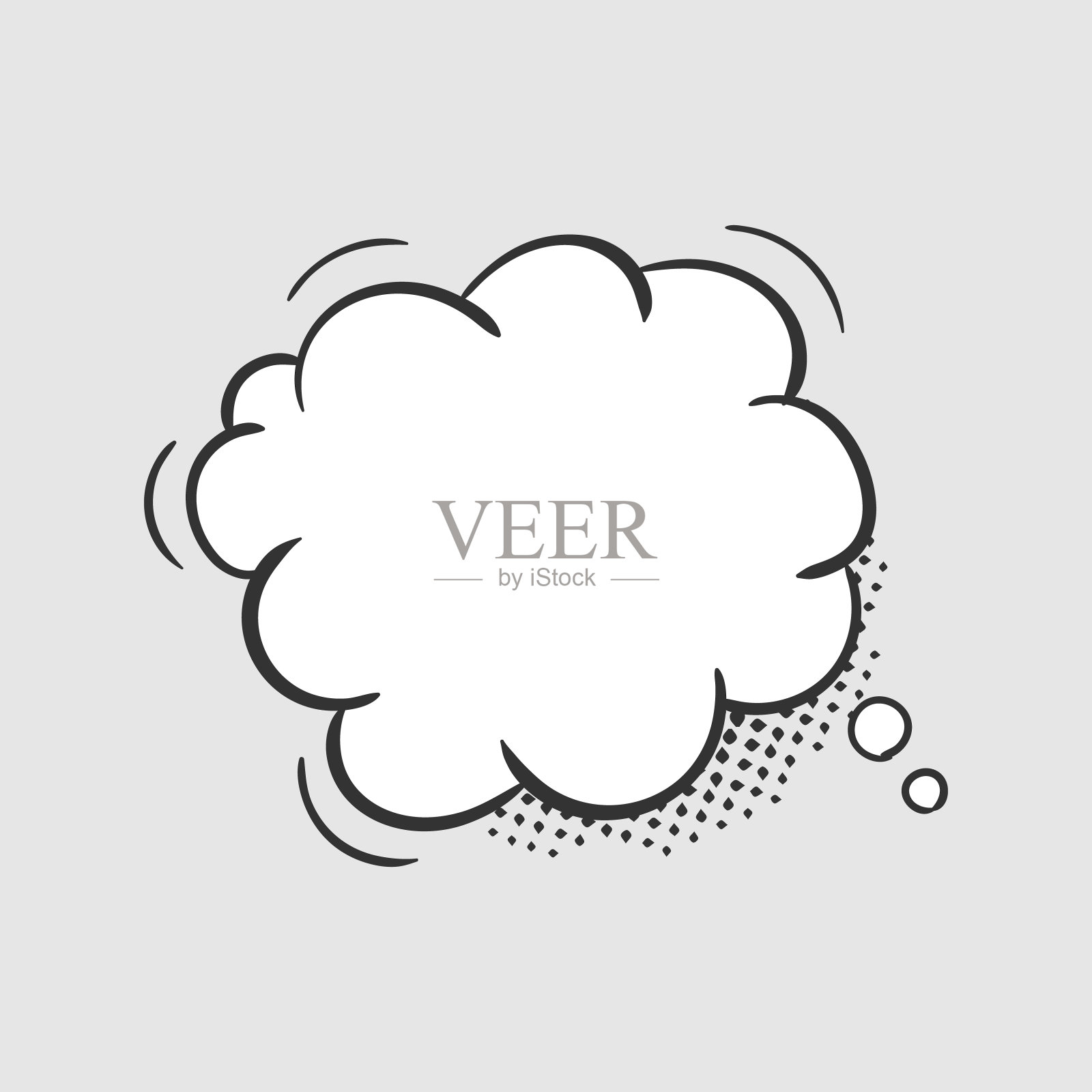 漫画对话泡泡，对话云，漫画书。插画图片素材