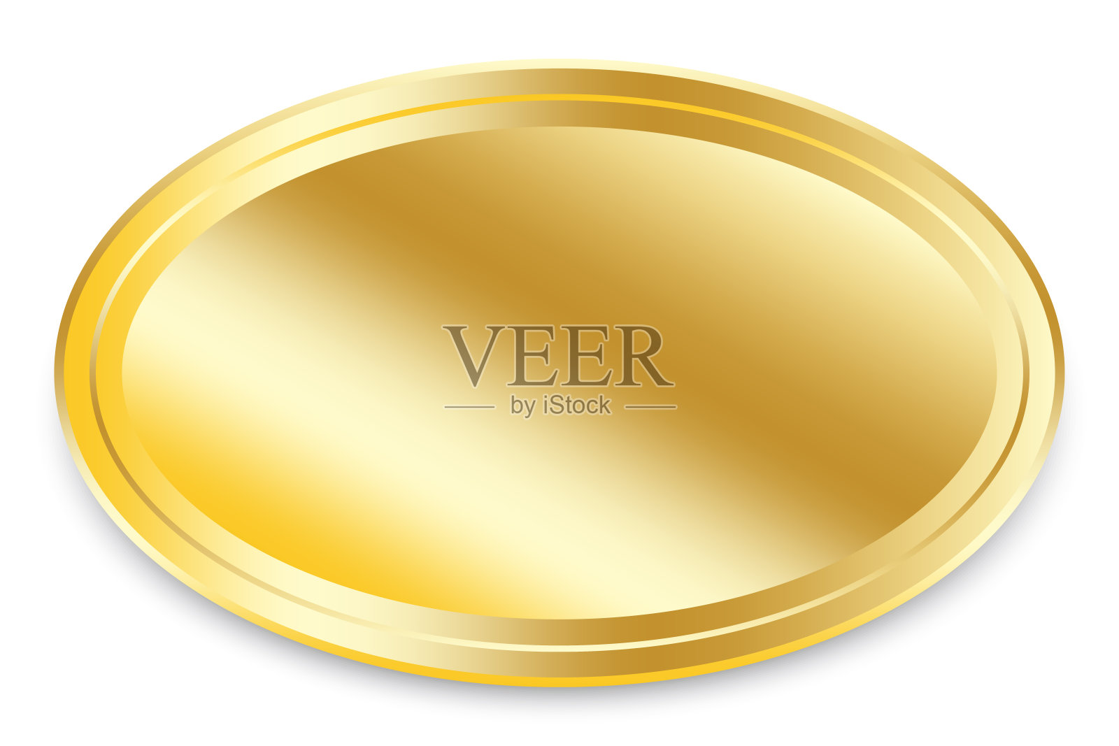 金板图标。名称标签。椭圆形的形状。渐变的效果。模式元素。奢侈的艺术。矢量插图。股票的形象。设计元素图片