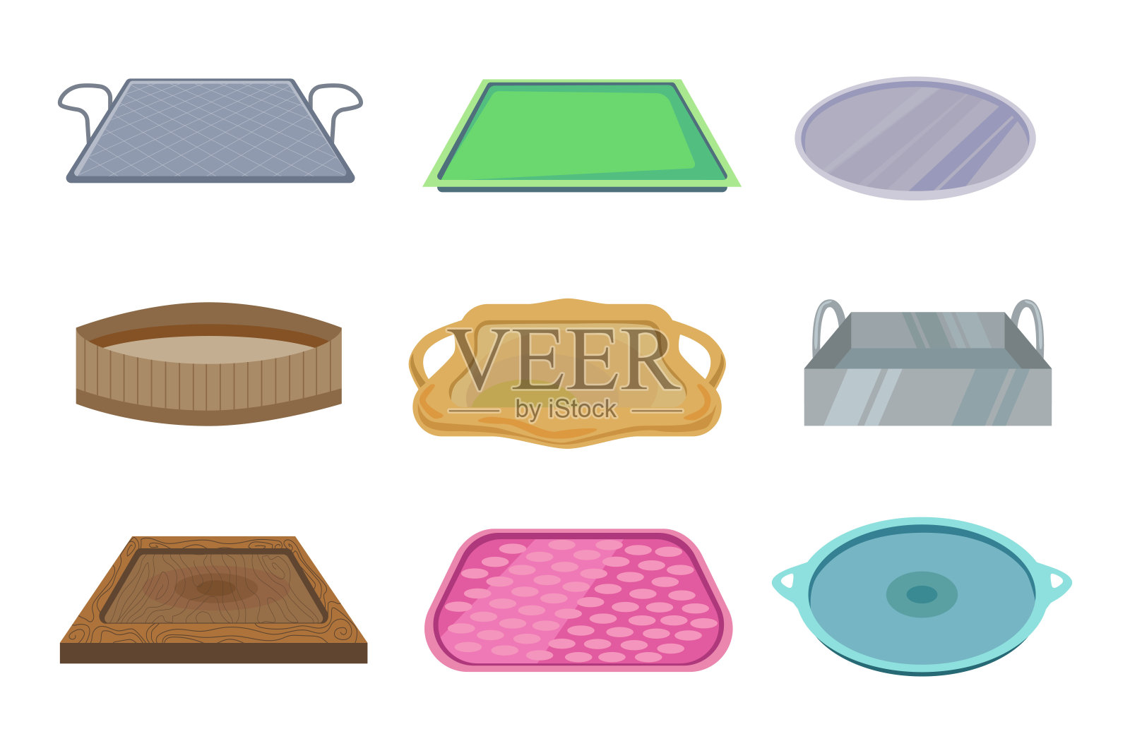 餐具托盘插画图片素材