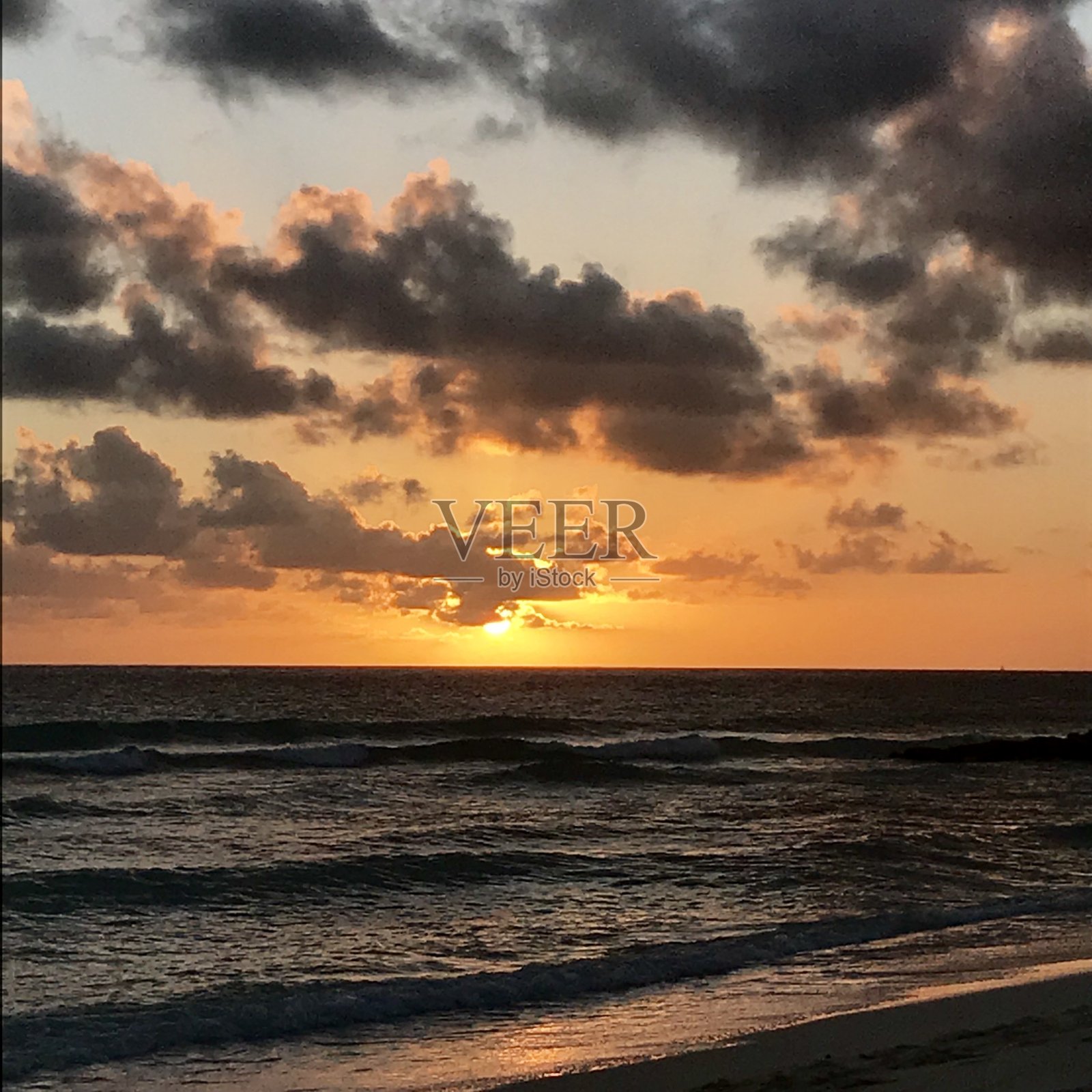 日落,巴巴多斯照片摄影图片