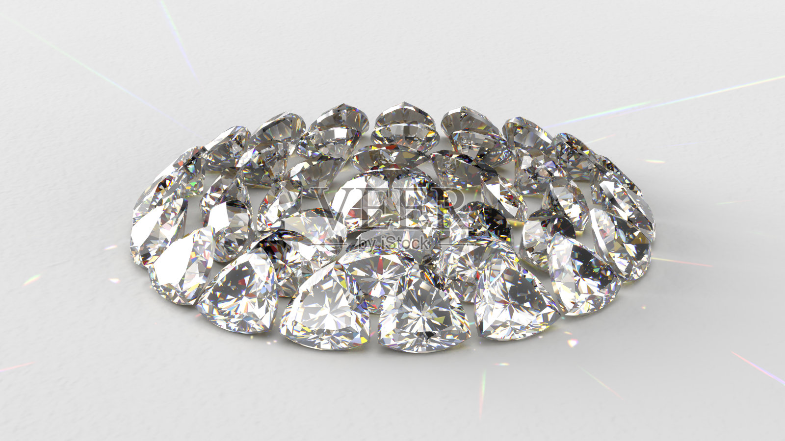 中性背景上的钻石照片摄影图片
