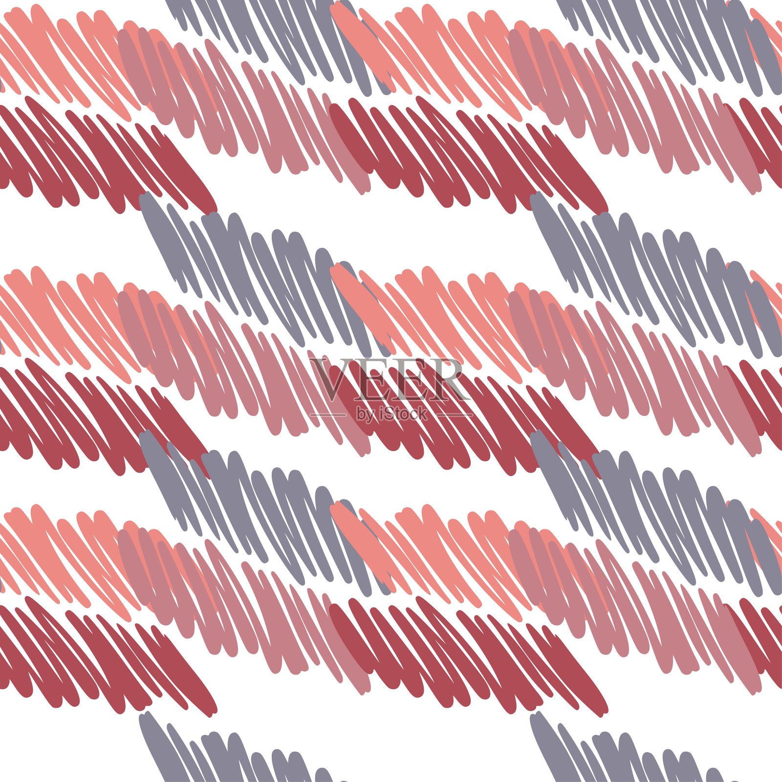 手绘潦草素描模式孤立。铅笔笔画无缝纹理。涂画墙纸。插画图片素材