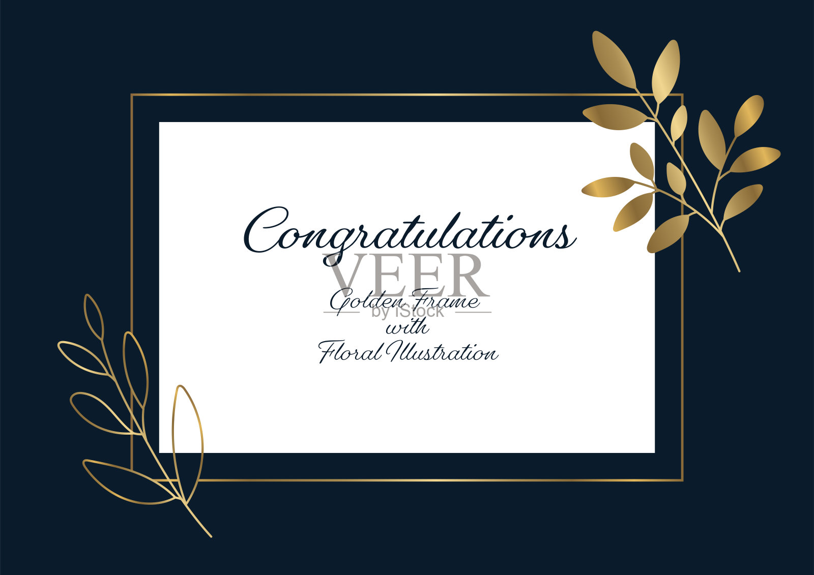 花叶框架设计设计模板素材