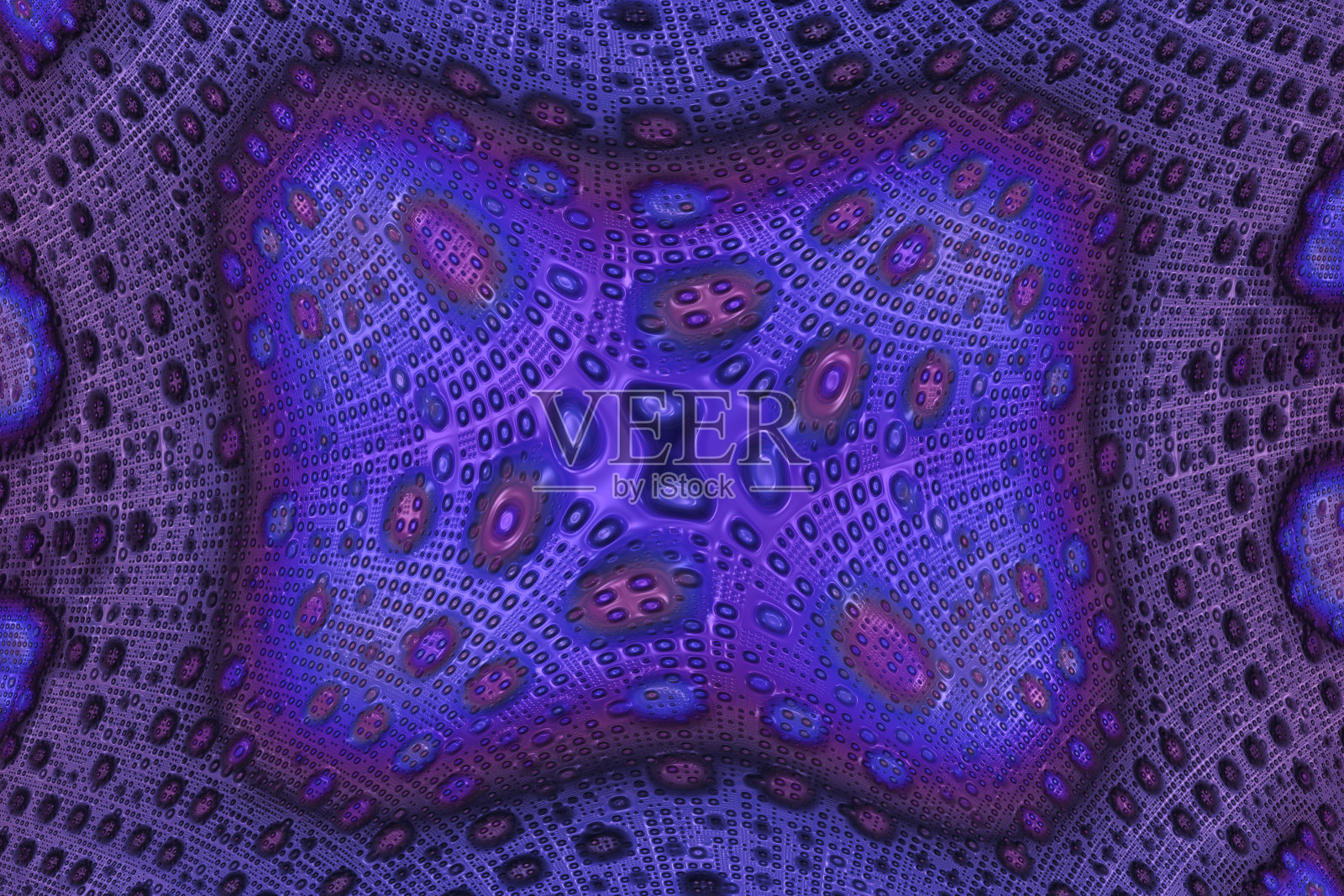 闪亮的紫色和蓝色对称的抽象表面插图照片摄影图片