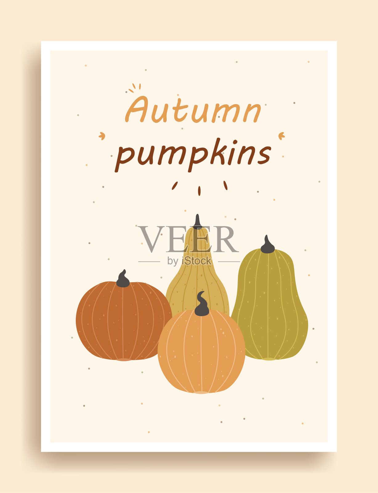 丰富多彩的秋天横幅插画图片素材