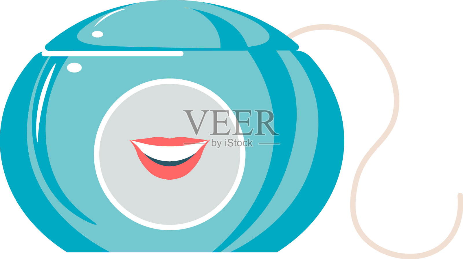 包装牙线口腔护理和治疗设计元素图片