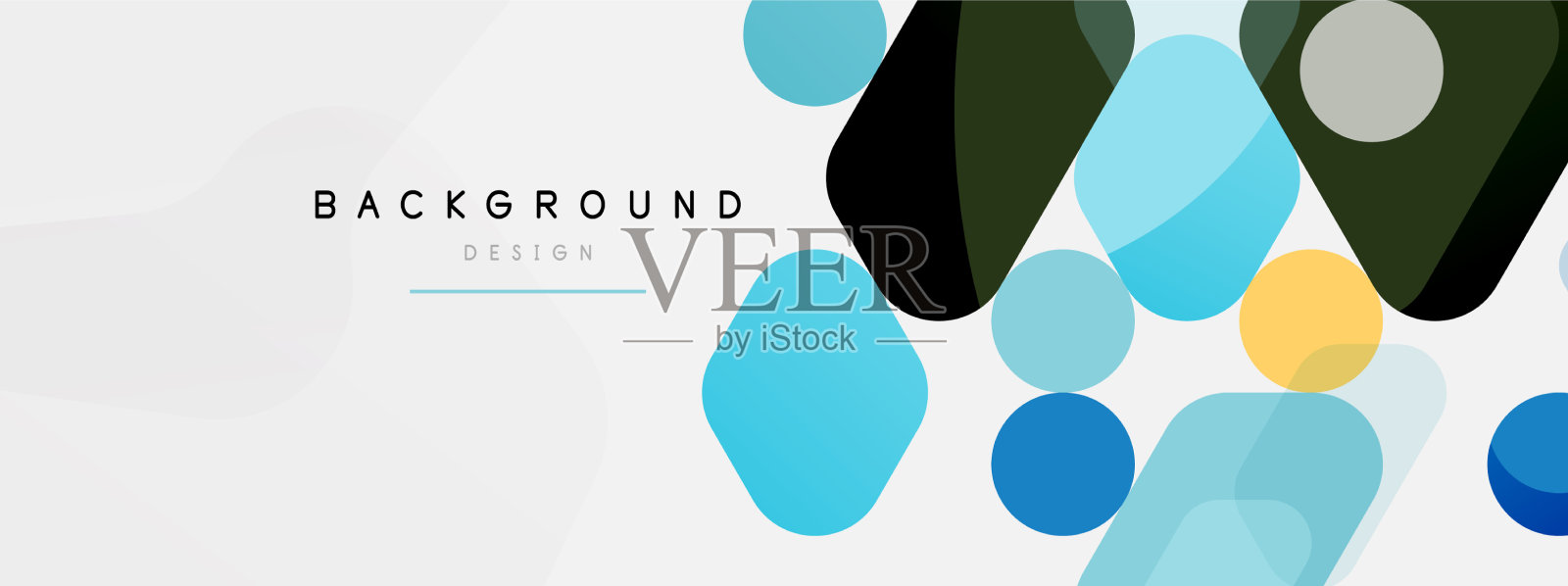 抽象圆的几何形状和圆插画图片素材