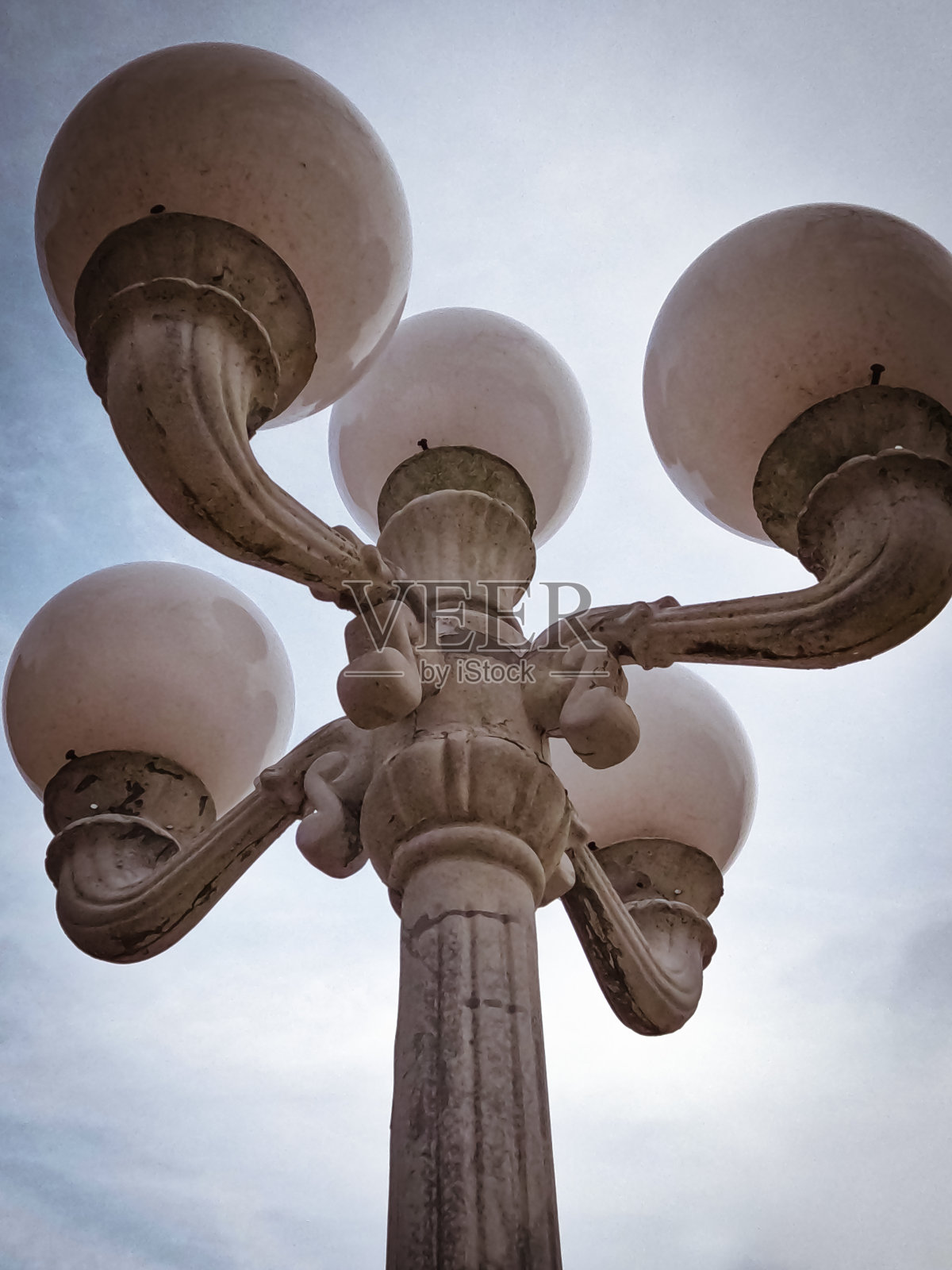 复古户外装饰灯照片摄影图片