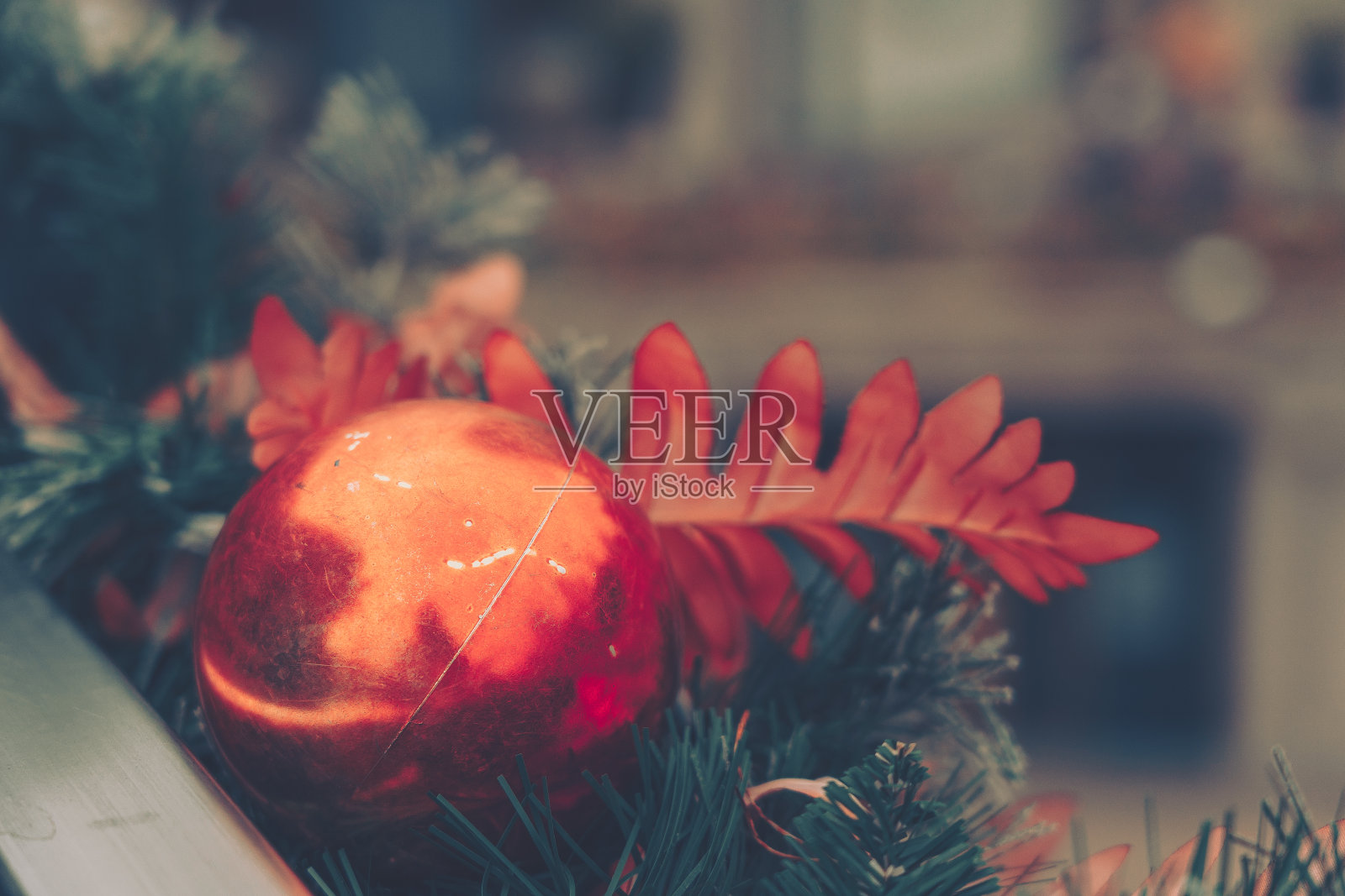 圣诞装饰;圣诞气氛的背景照片摄影图片