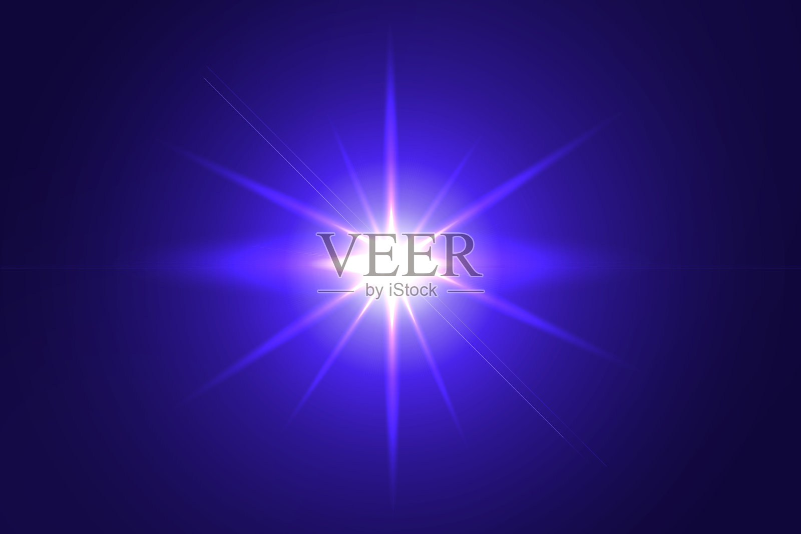 在深紫色背景上的Len耀斑效果照片摄影图片