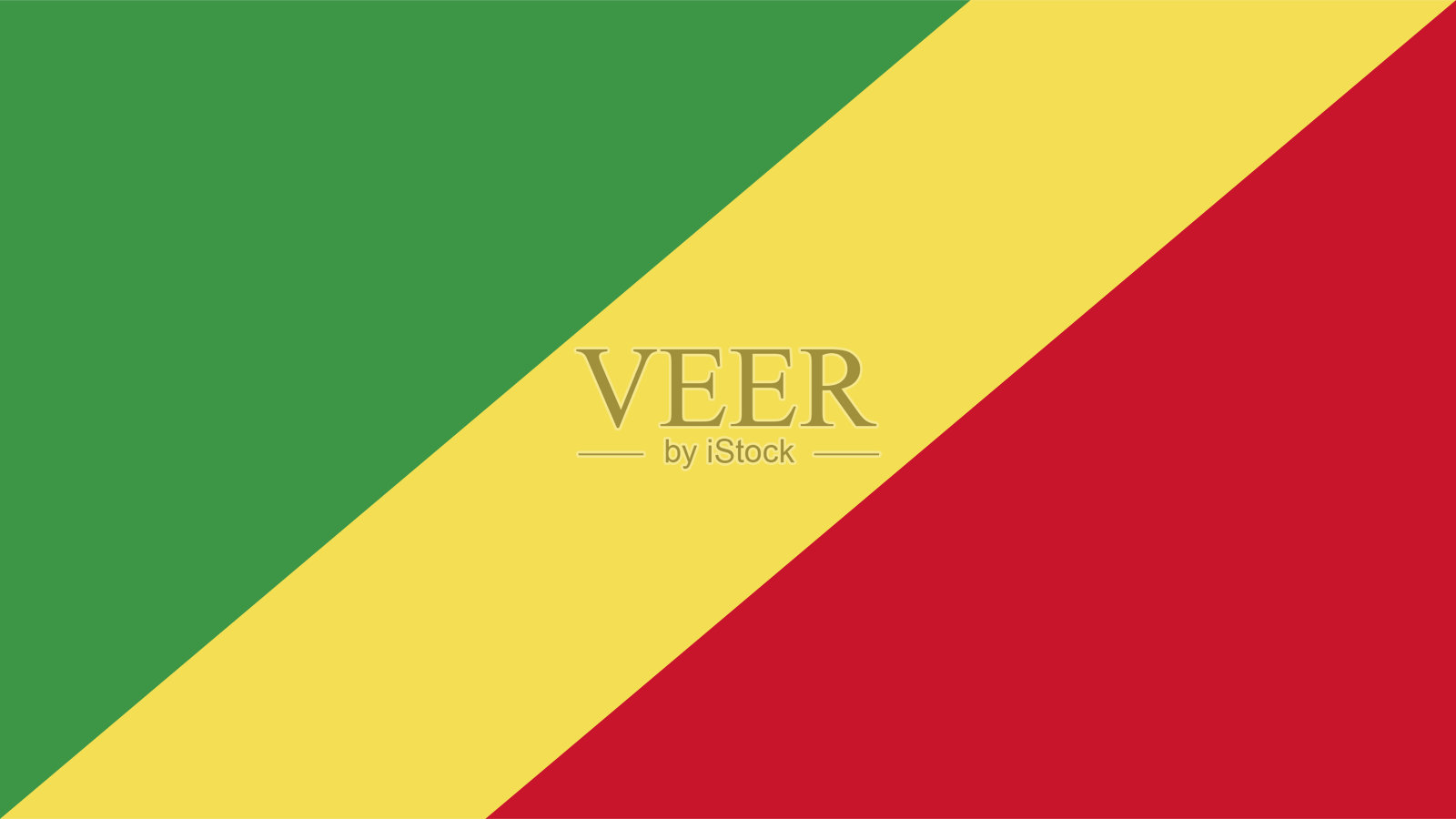 刚果的国旗Eps文件-刚果国旗矢量文件插画图片素材