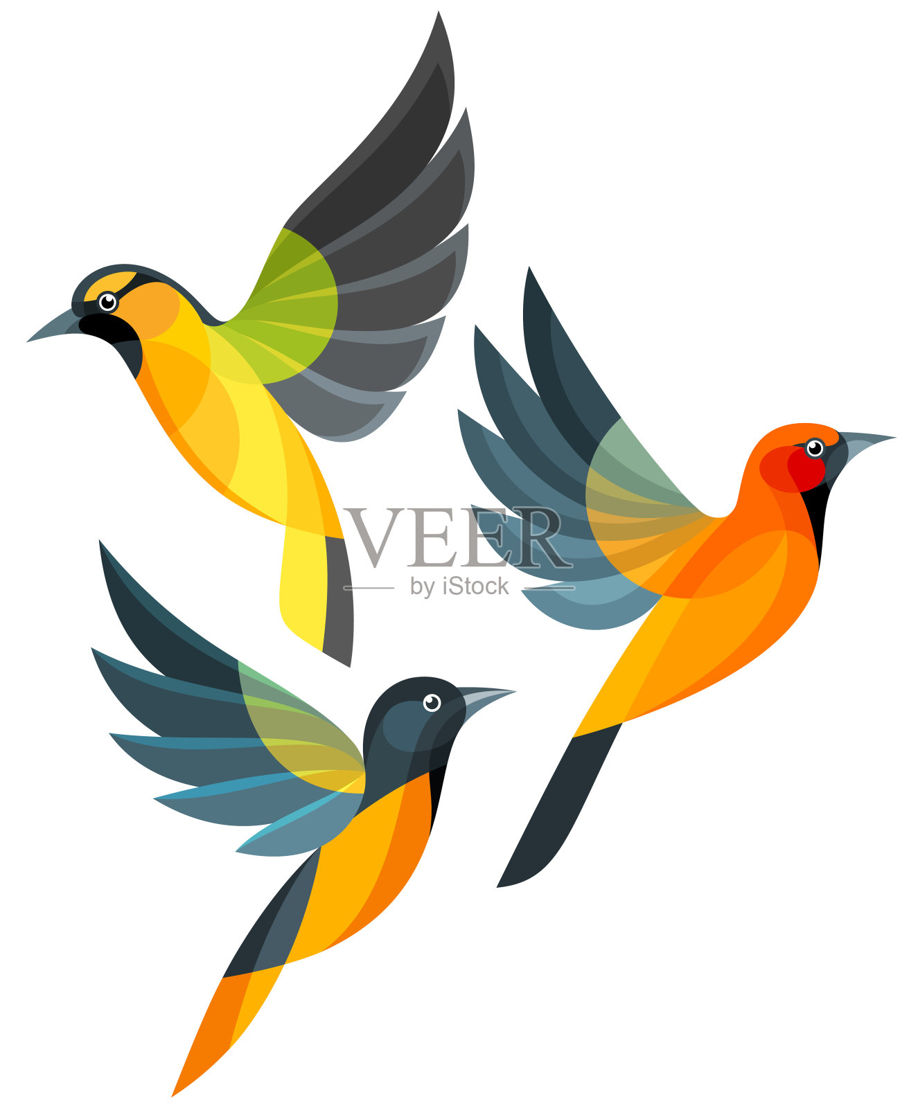 程式化的金莺队设计元素图片