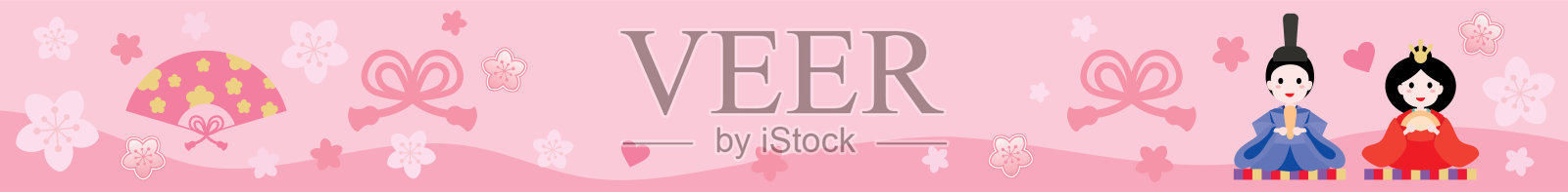 中国布娃娃节的背景。插画图片素材