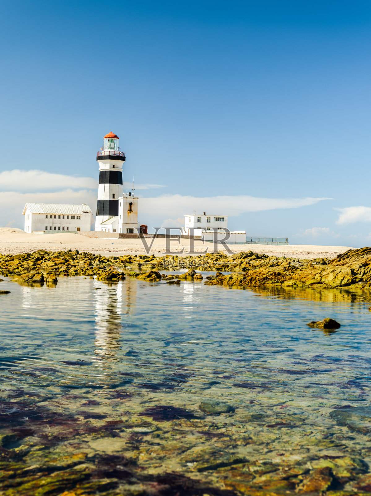 伊丽莎白港蓝天下的累西腓角灯塔照片摄影图片