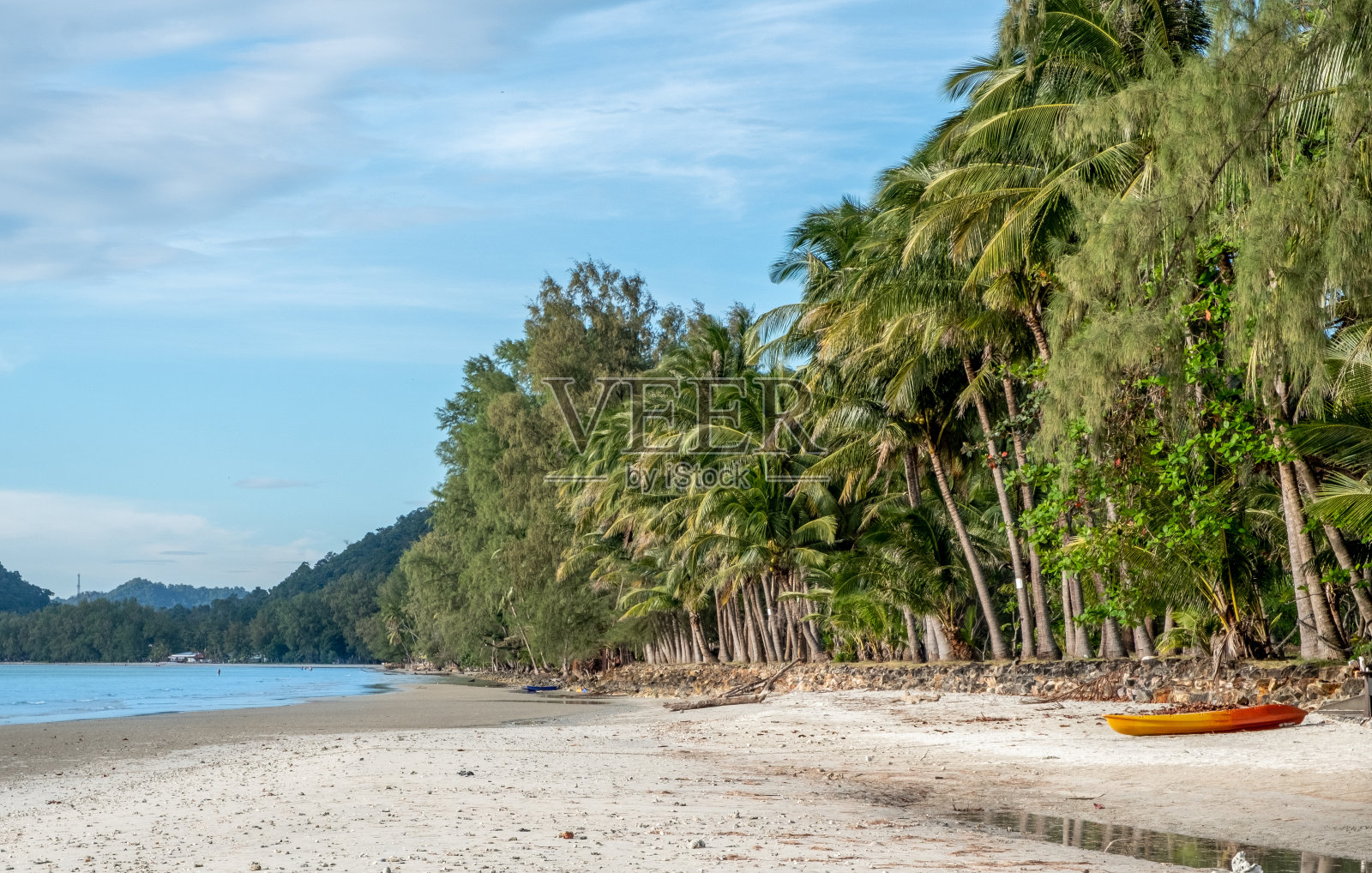 热带岛屿上的沙滩照片摄影图片