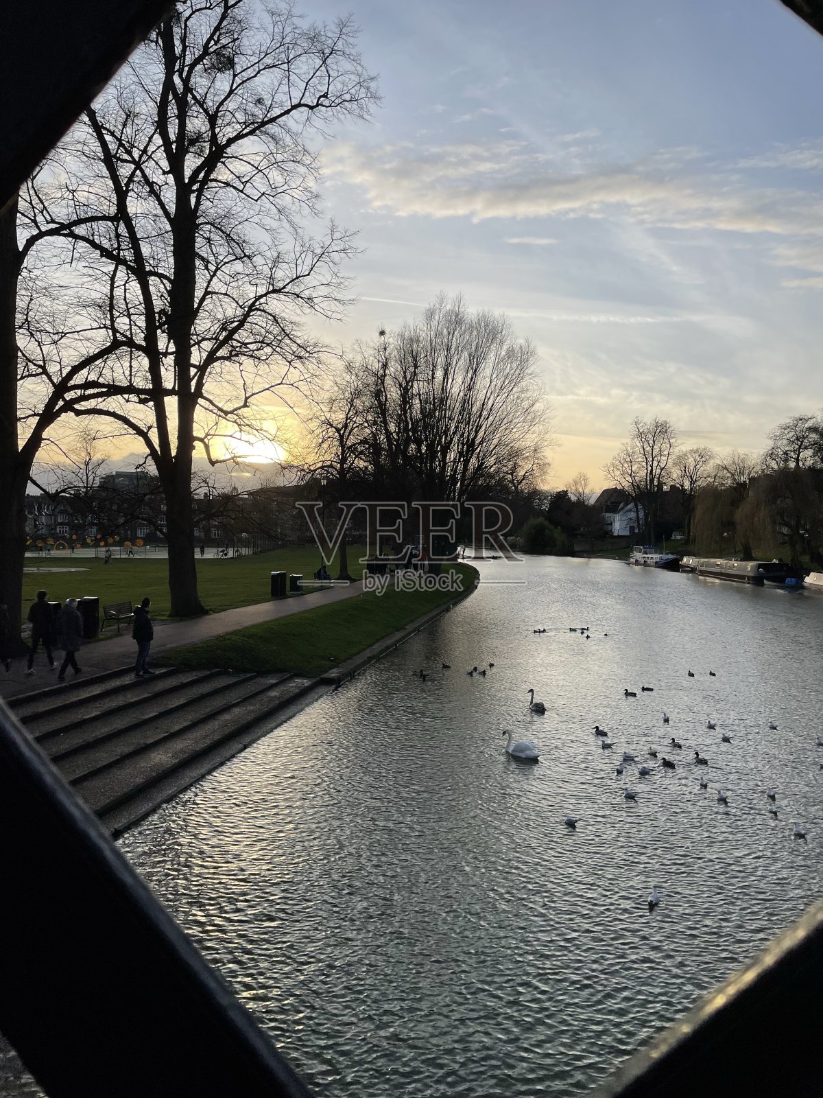 耶稣锁剑桥黄昏奈日落照片摄影图片