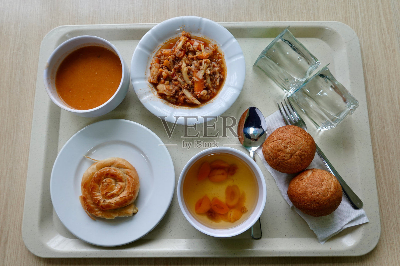 医院的午餐照片摄影图片