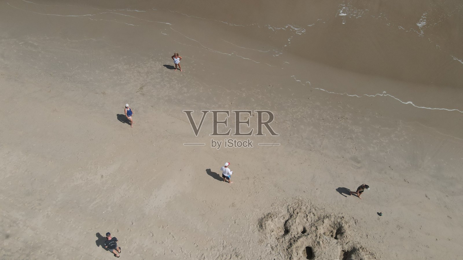 开销海滩拍摄照片摄影图片