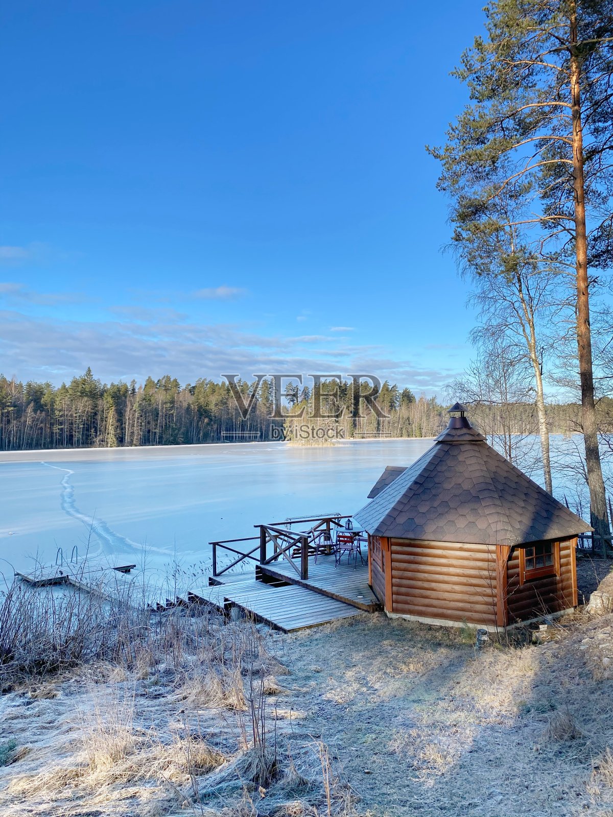 冻湖照片摄影图片