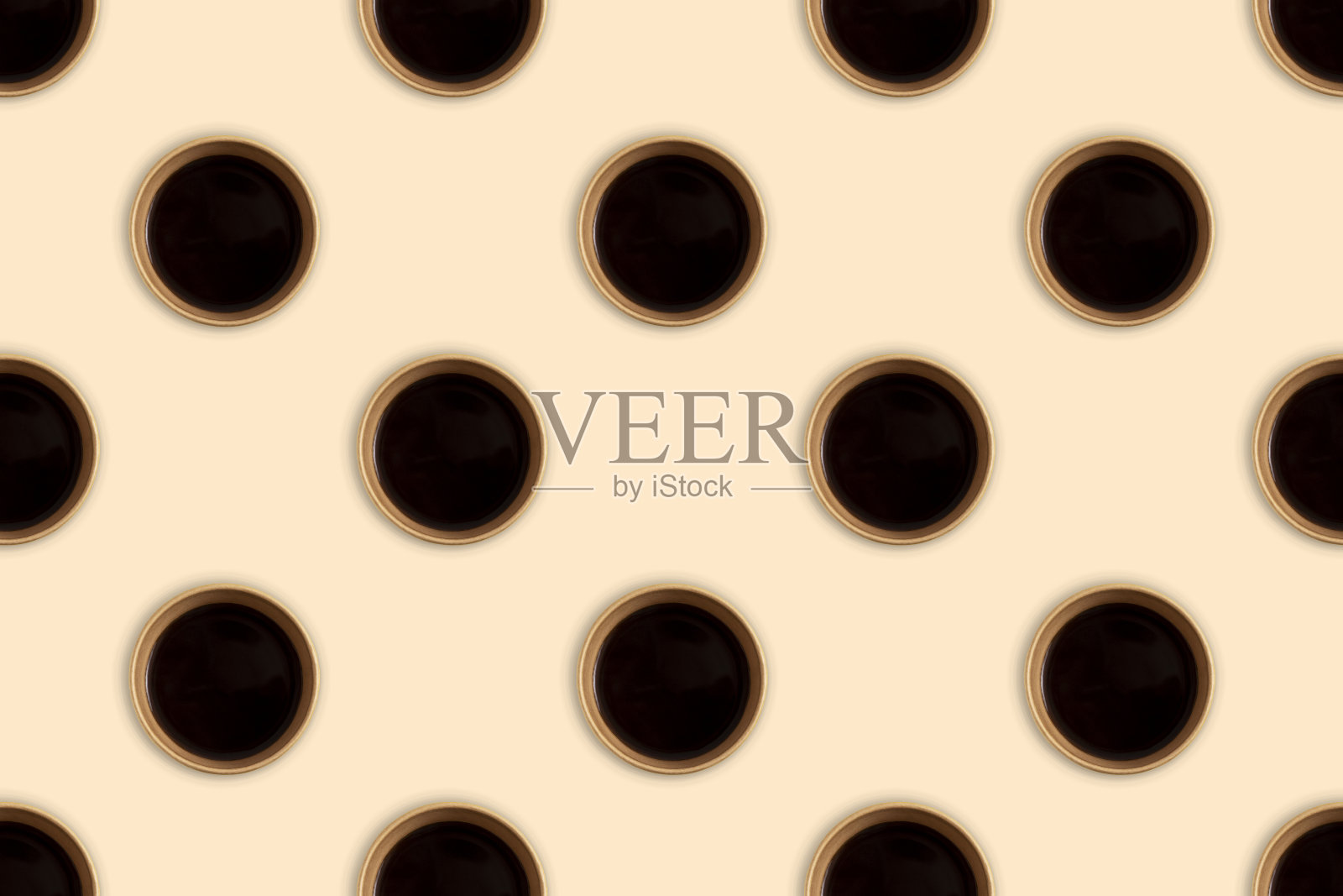 黑咖啡的无缝模式。照片摄影图片