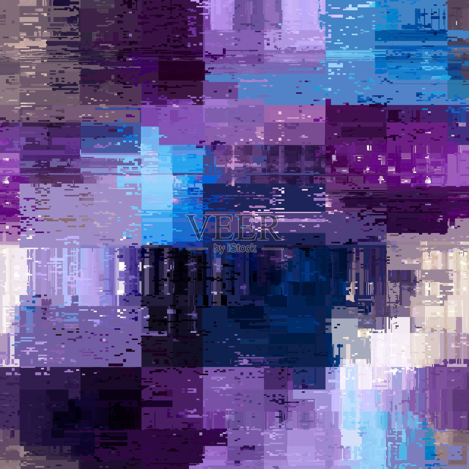 矢量图像与模仿垃圾数据amoshing纹理。插画图片素材