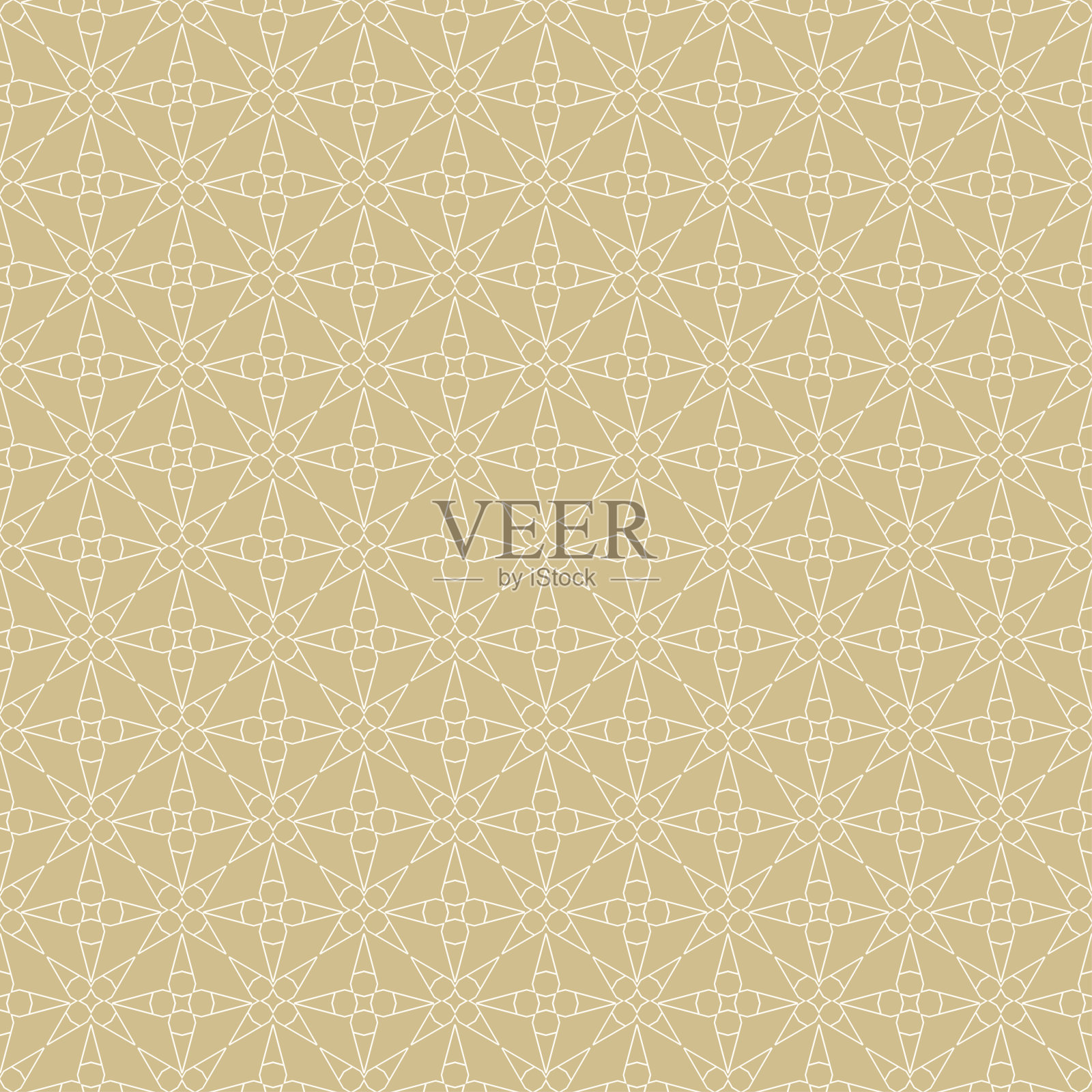 简单的几何线性装饰背景或壁纸无缝图案[矢量]插画图片素材