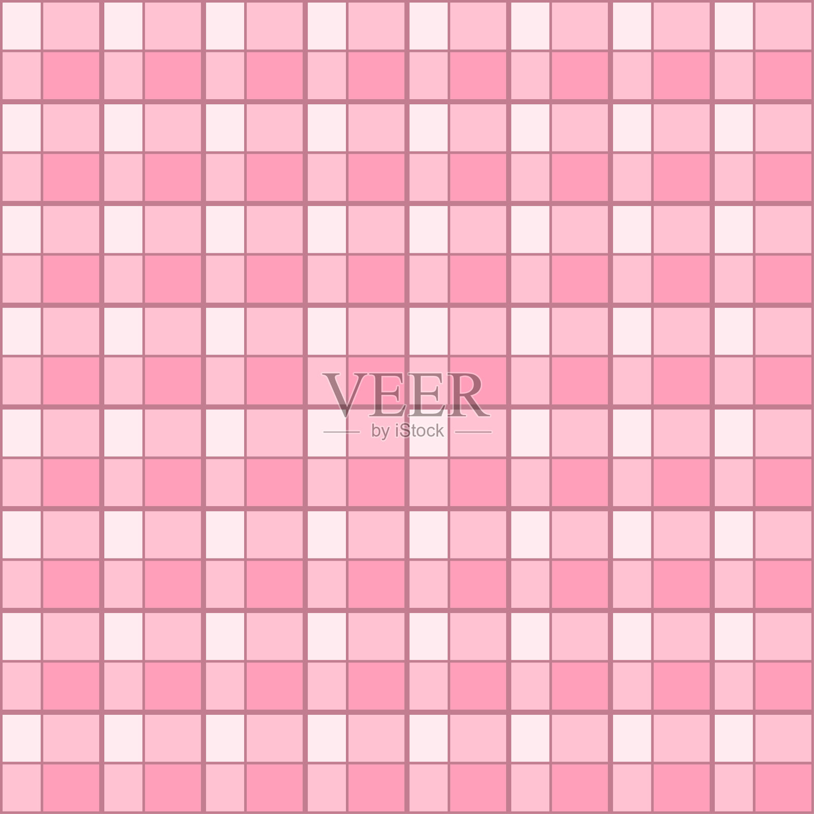 粉红色格子检查无缝图案纺织纹理矢量背景插画图片素材