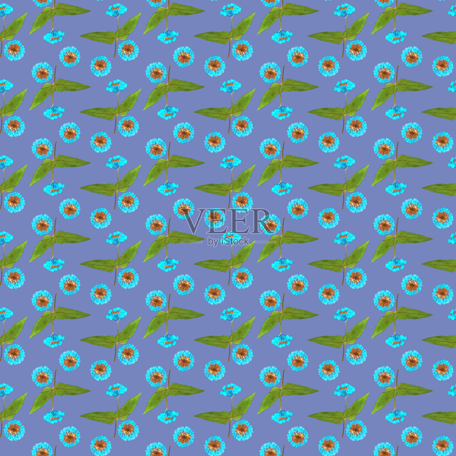 Zinnia。插图，花的纹理。连续复制的无缝模式。花卉背景，照片拼贴纺织品，棉织物。用于墙纸，封面插画图片素材