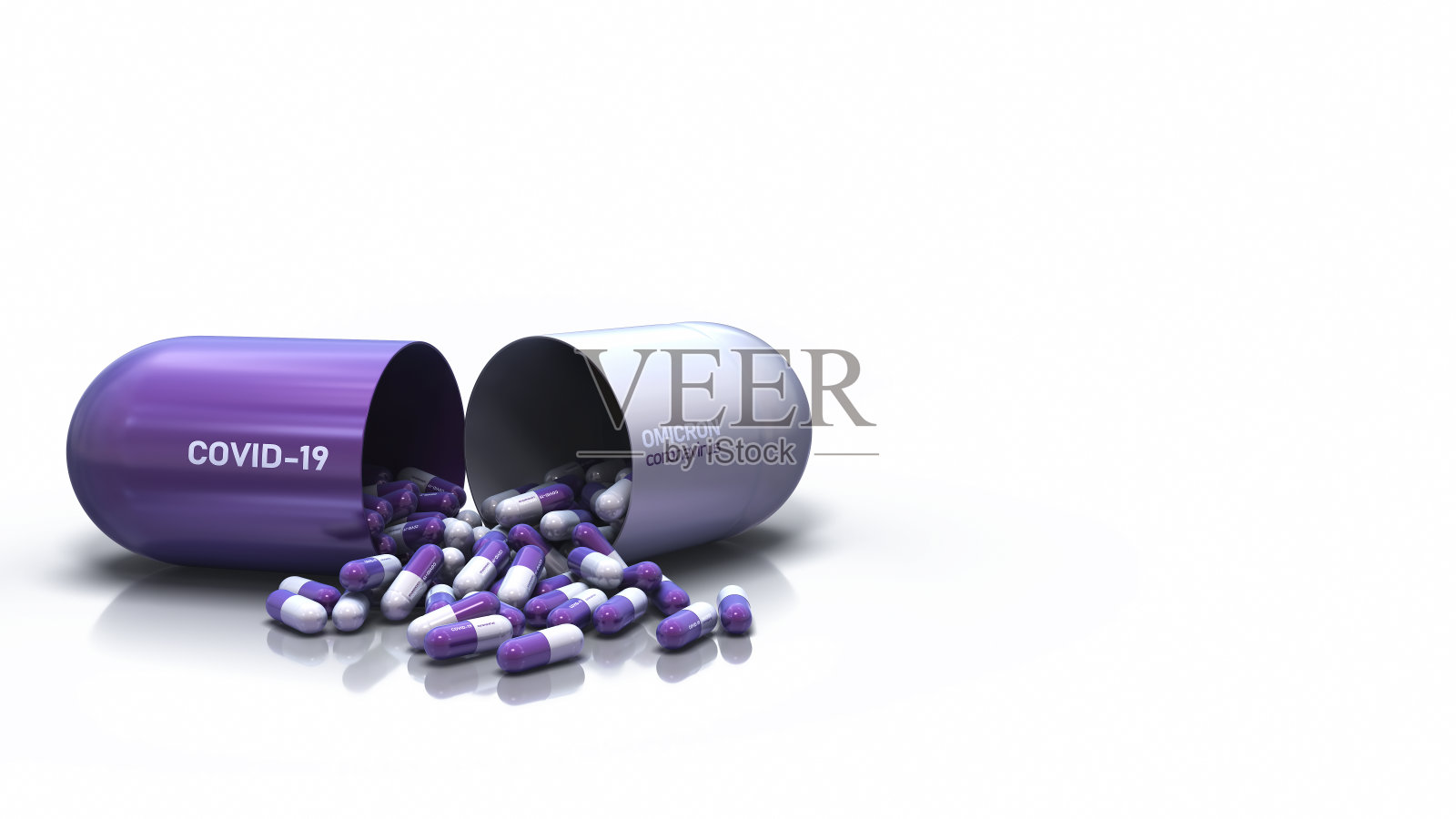 胶囊药丸为冠状病毒照片摄影图片